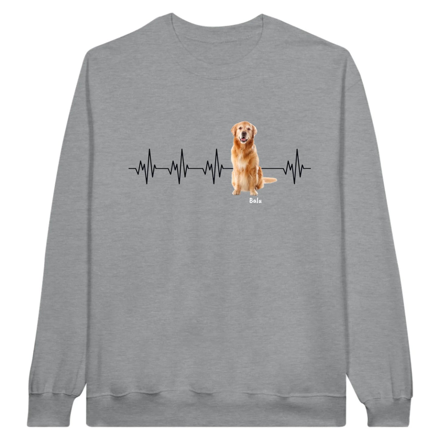 Heartbeat with photo - Personalized T-shirt (2) 