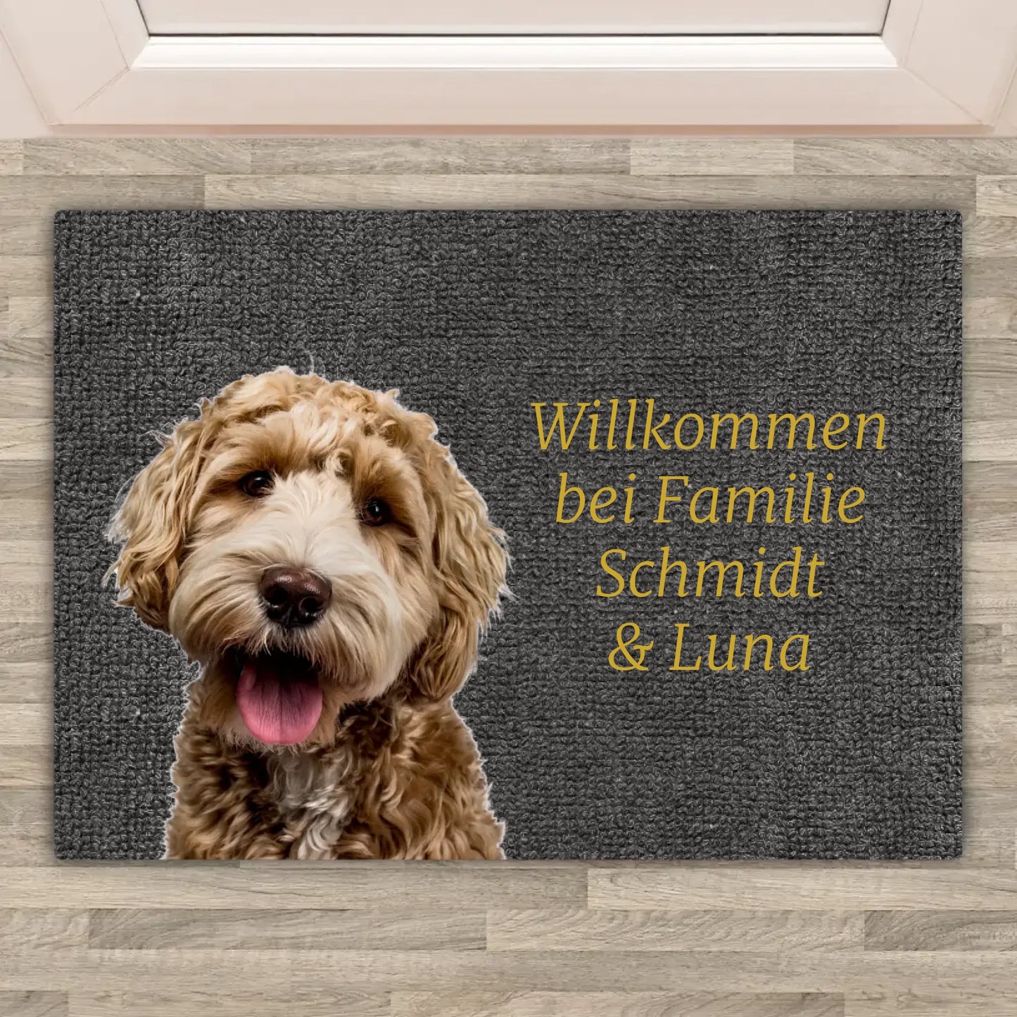 Personalisierte Fußmatte: Willkommen bei - Eigene Foto Fußmatte | Personalize Palace