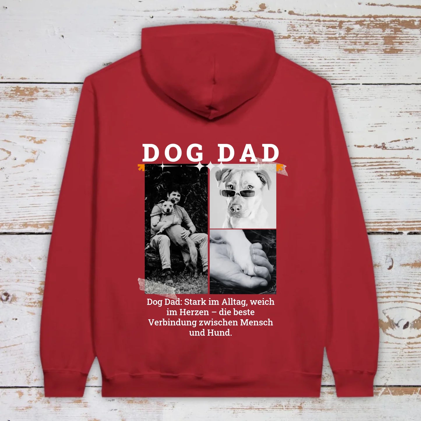 Dog Dad mit bis zu 3 Fotos - individuelles T-Shirt | Personalize Palace