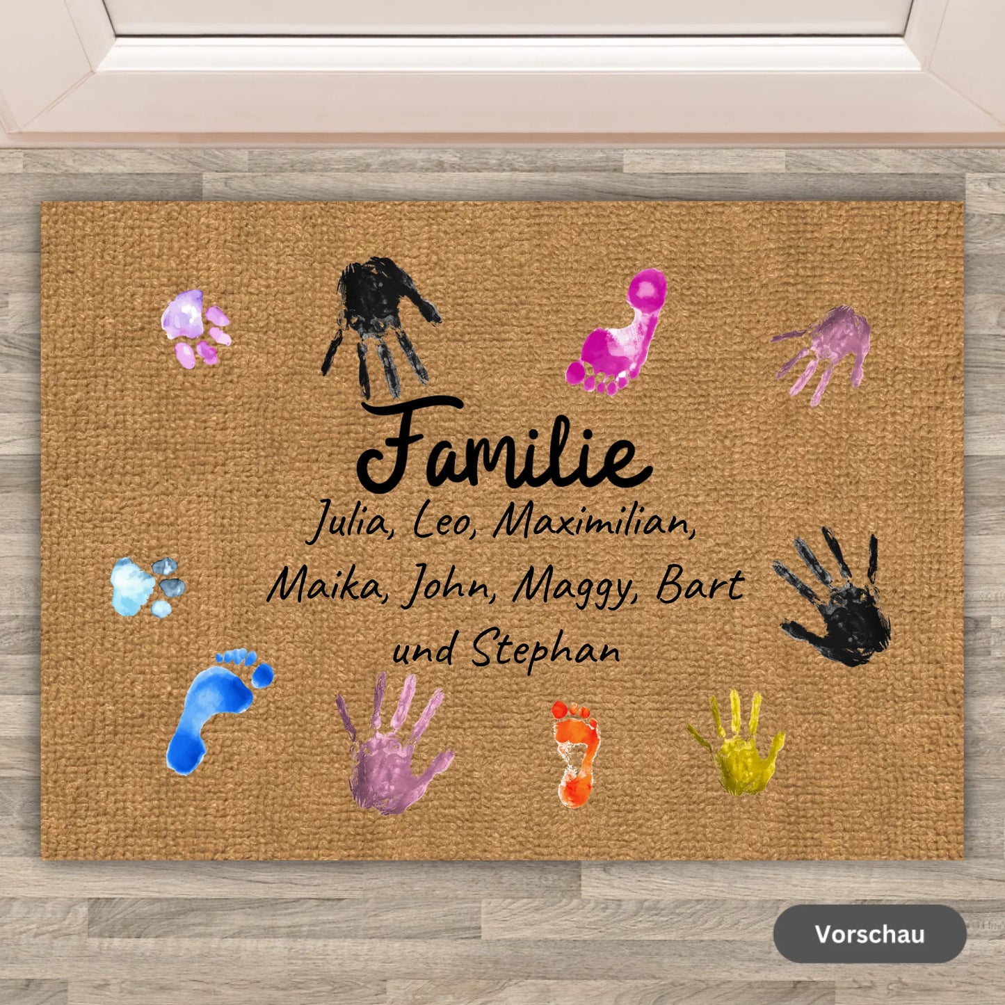Shoes and Paws - Personalized Doormat