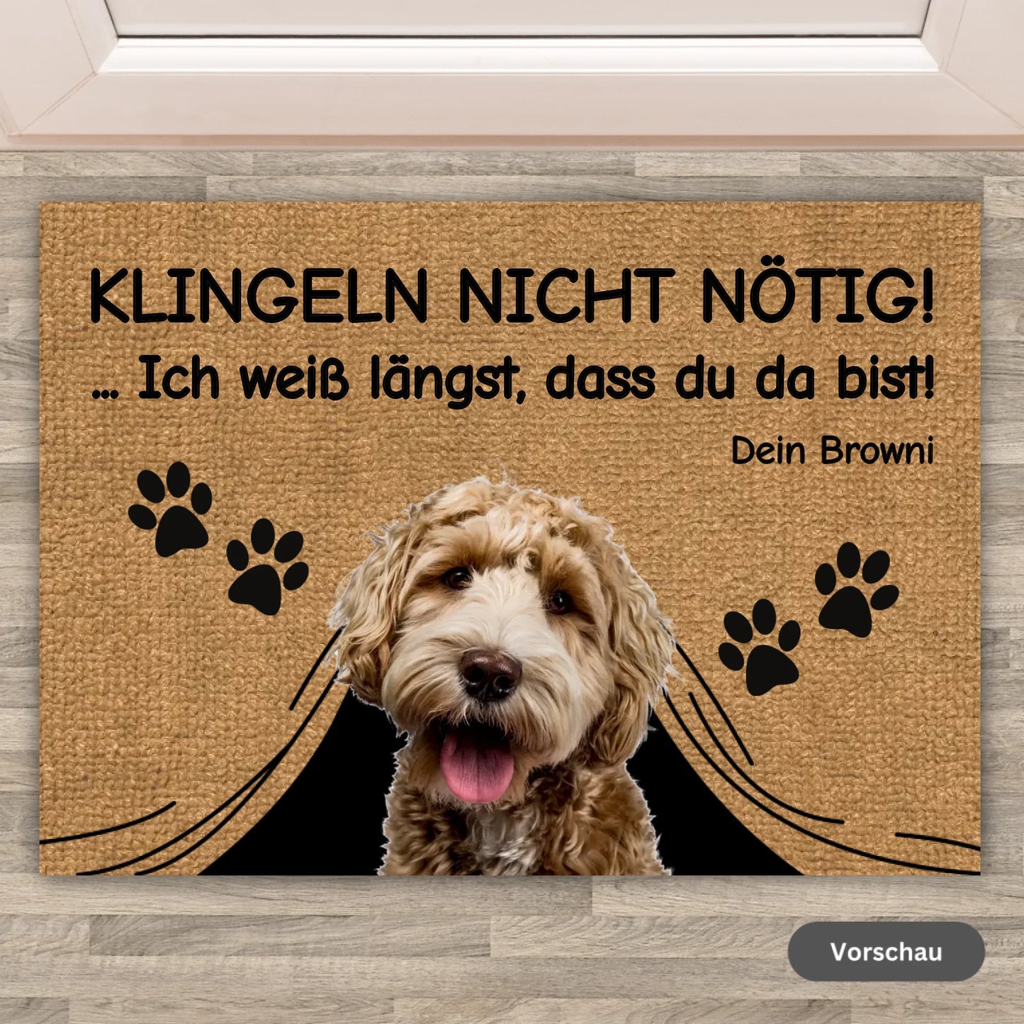 All visitors must be approved! - Individual doormat