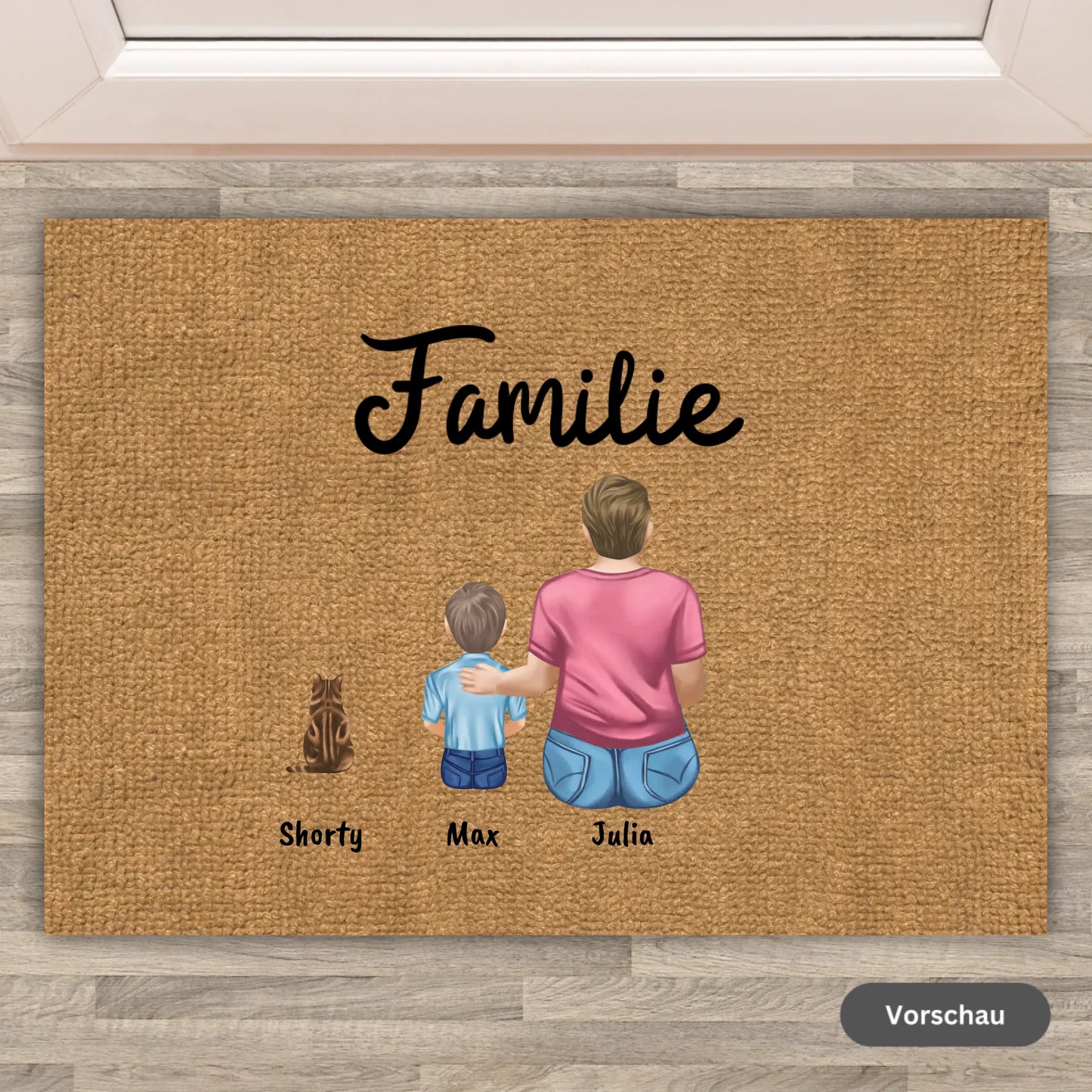 Personalisierte Fußmatte: Hände und Pfoten - Individuelle Fußmatte | Personalize Palace
