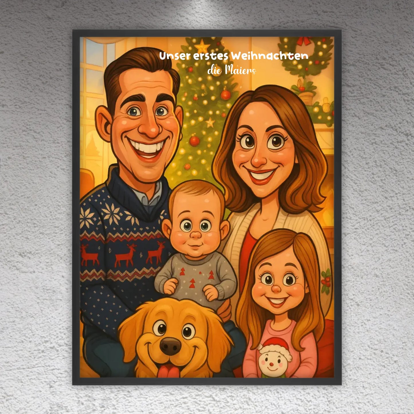Your image as a caricature - individual canvas
