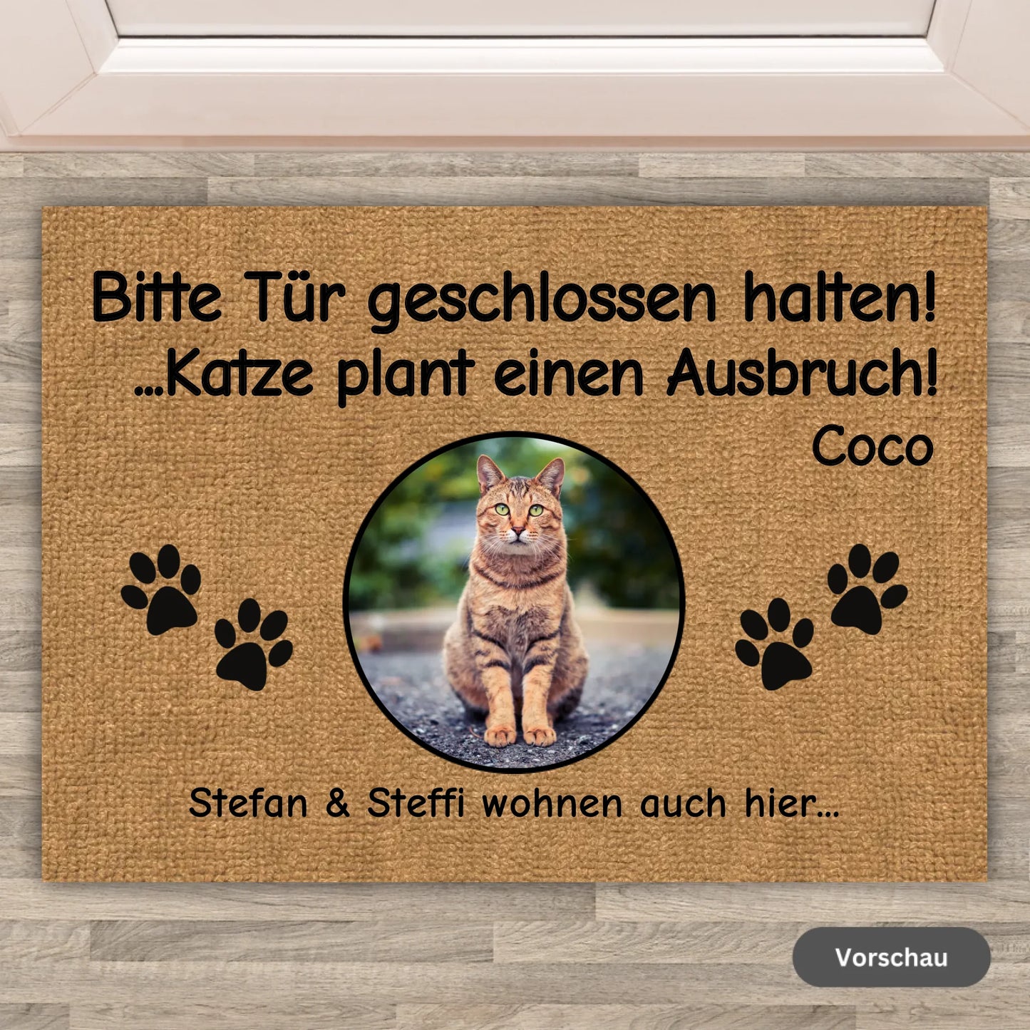 Personalisierte Fußmatte: SPOILED ROTTEN CATS - Individuelle Katzen Fußmatte | Personalize Palace