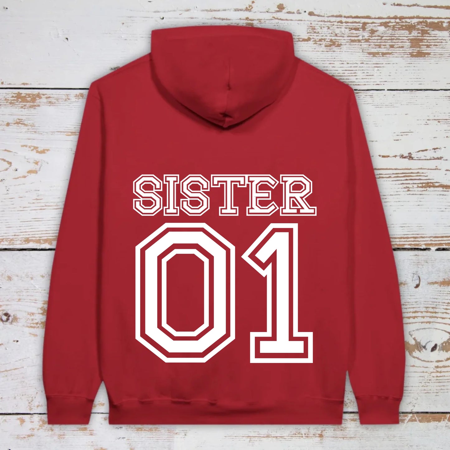 Team Sister mit Nummer - individuelle T-Shirt | Personalize Palace