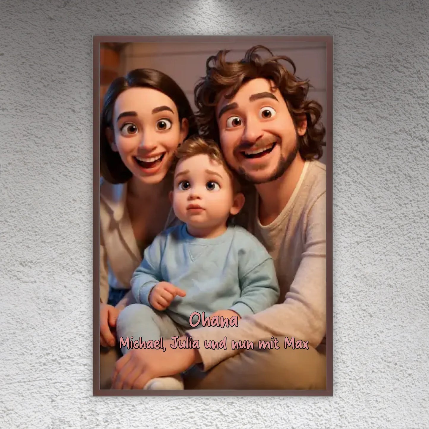 Poster mit Galerierahmen im Comic Stil selber gestalten