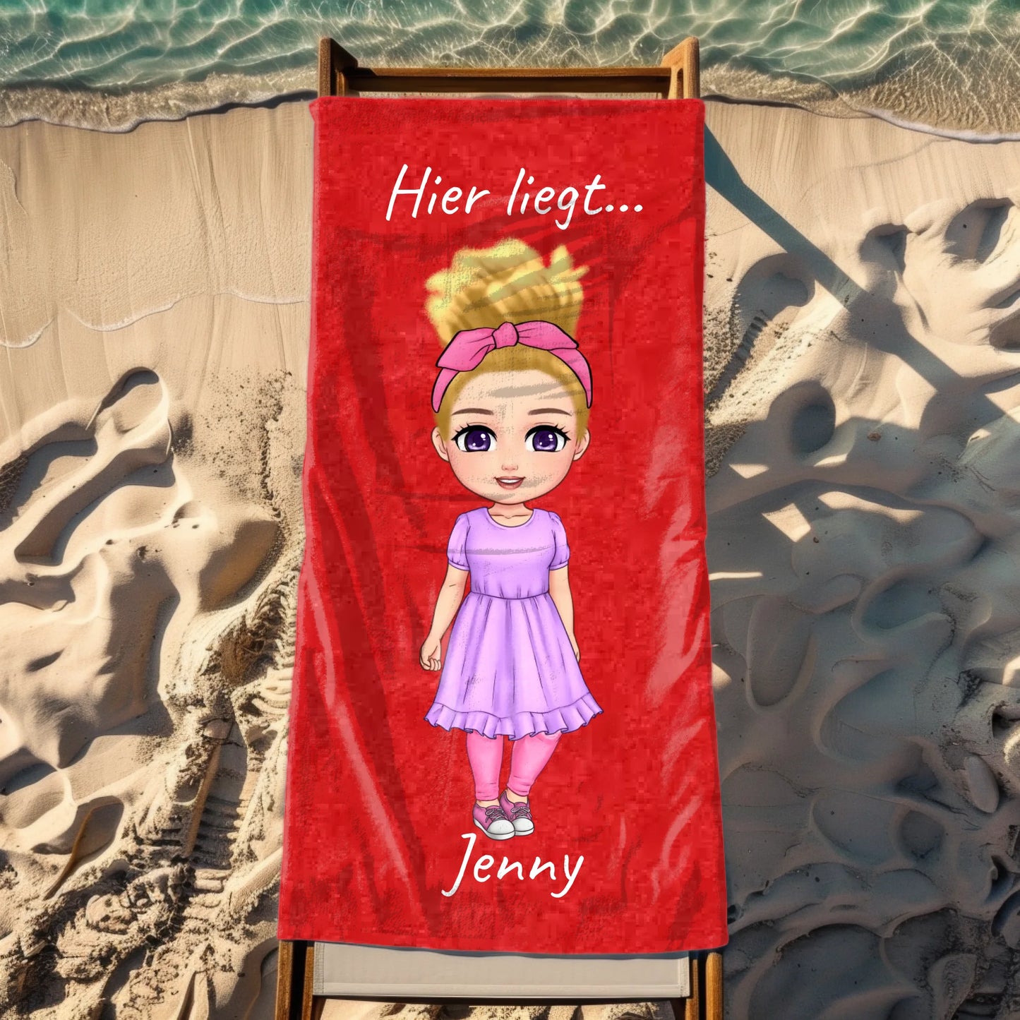 Strandhandtuch oder Poolhandtuch