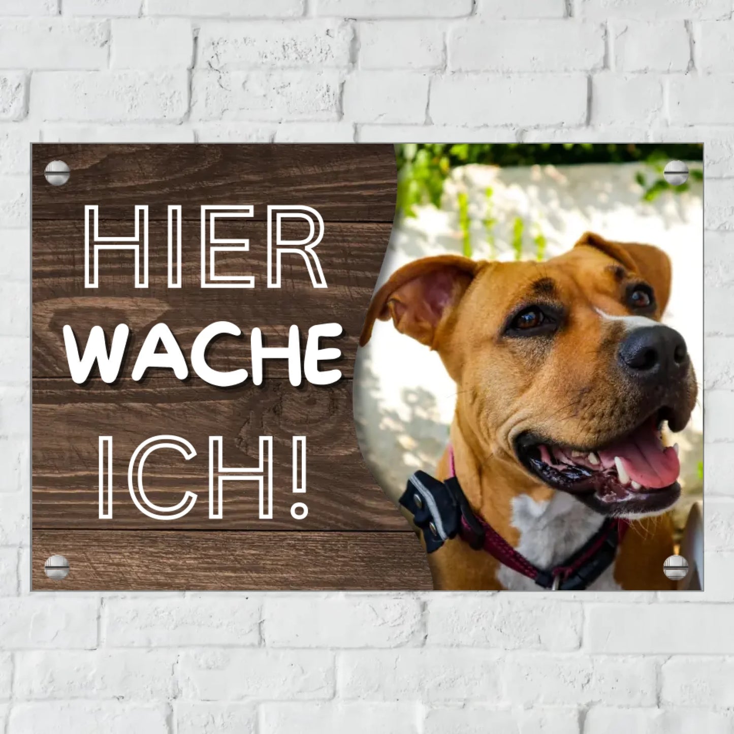 Türschild mit Löchern zum Befestigen für Innen und Außen