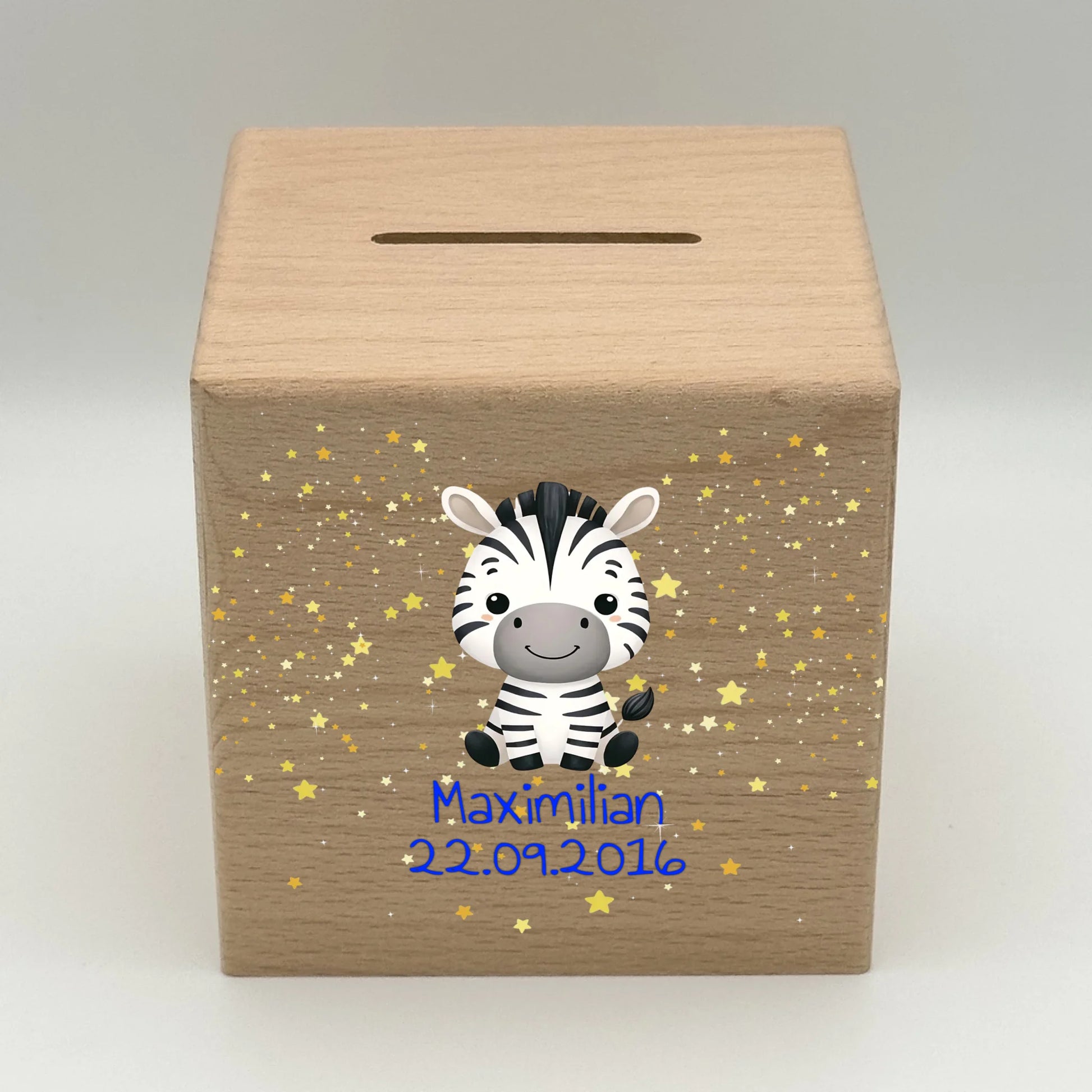 Personalisierte Spardose: Safari Tiere mit Namen - individuelle Spardose für Kinder | Personalize Palace
