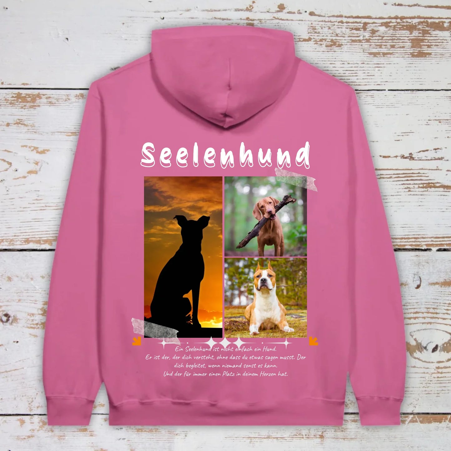 Seelenhund mit Foto und Text - individuelles T-Shirt | Personalize Palace