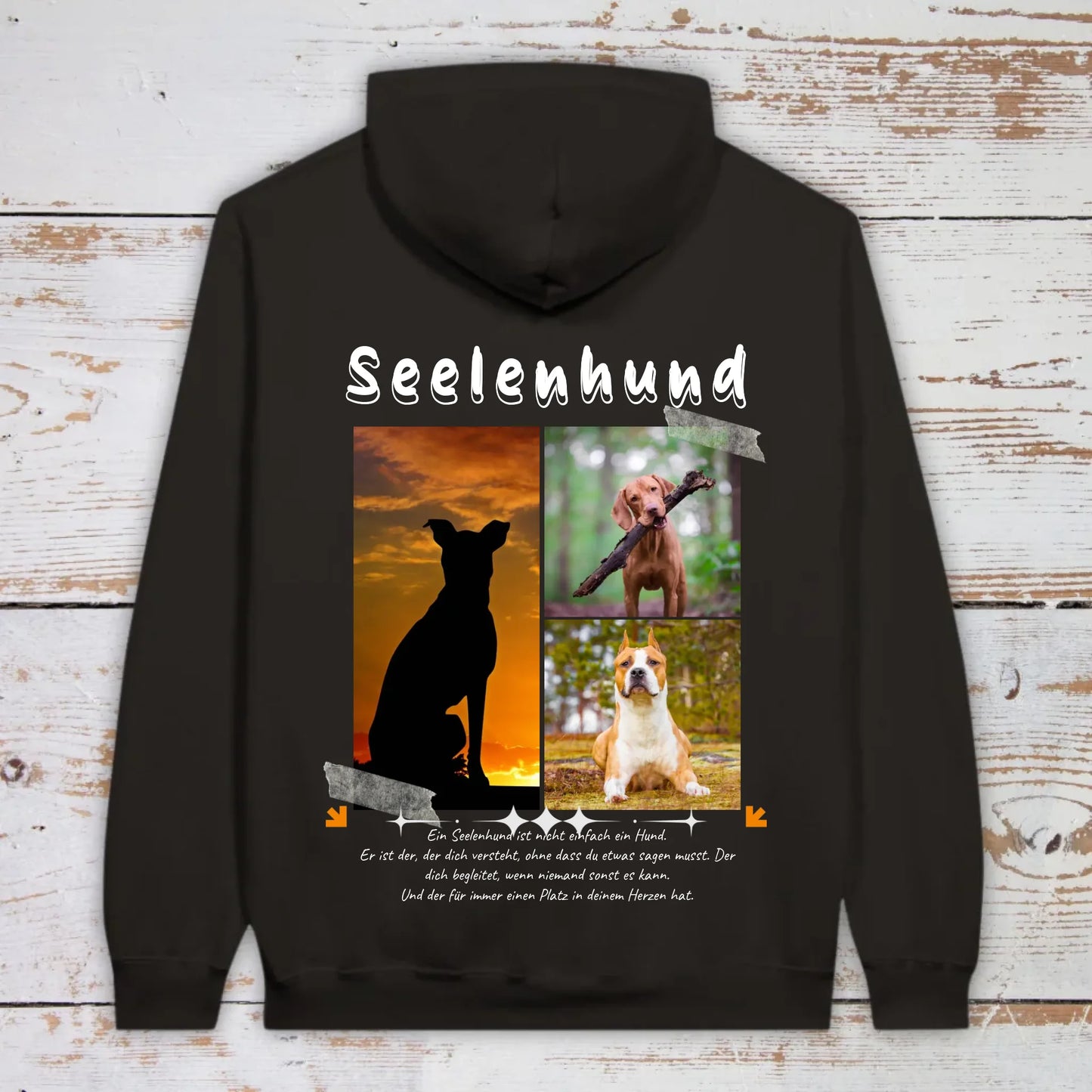 Seelenhund mit Foto und Text - individuelles T-Shirt | Personalize Palace