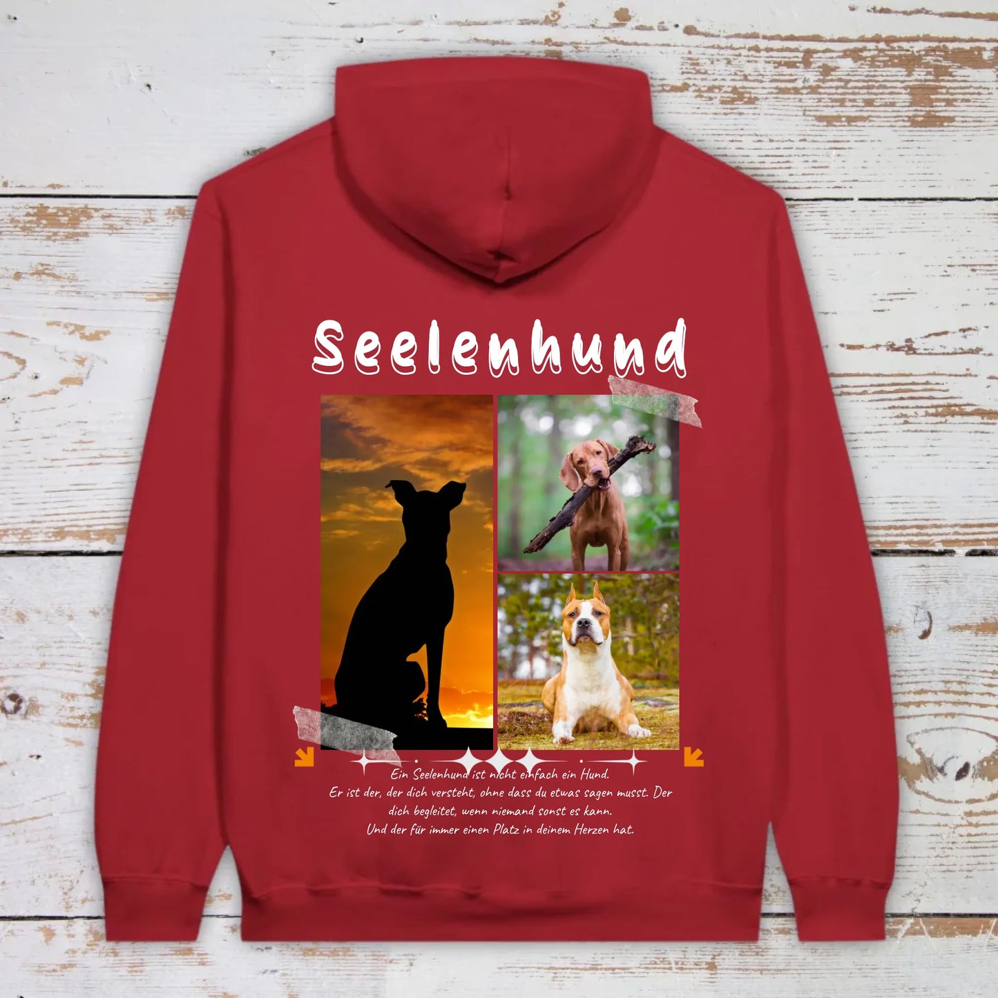 Seelenhund mit Foto und Text - individuelles T-Shirt | Personalize Palace