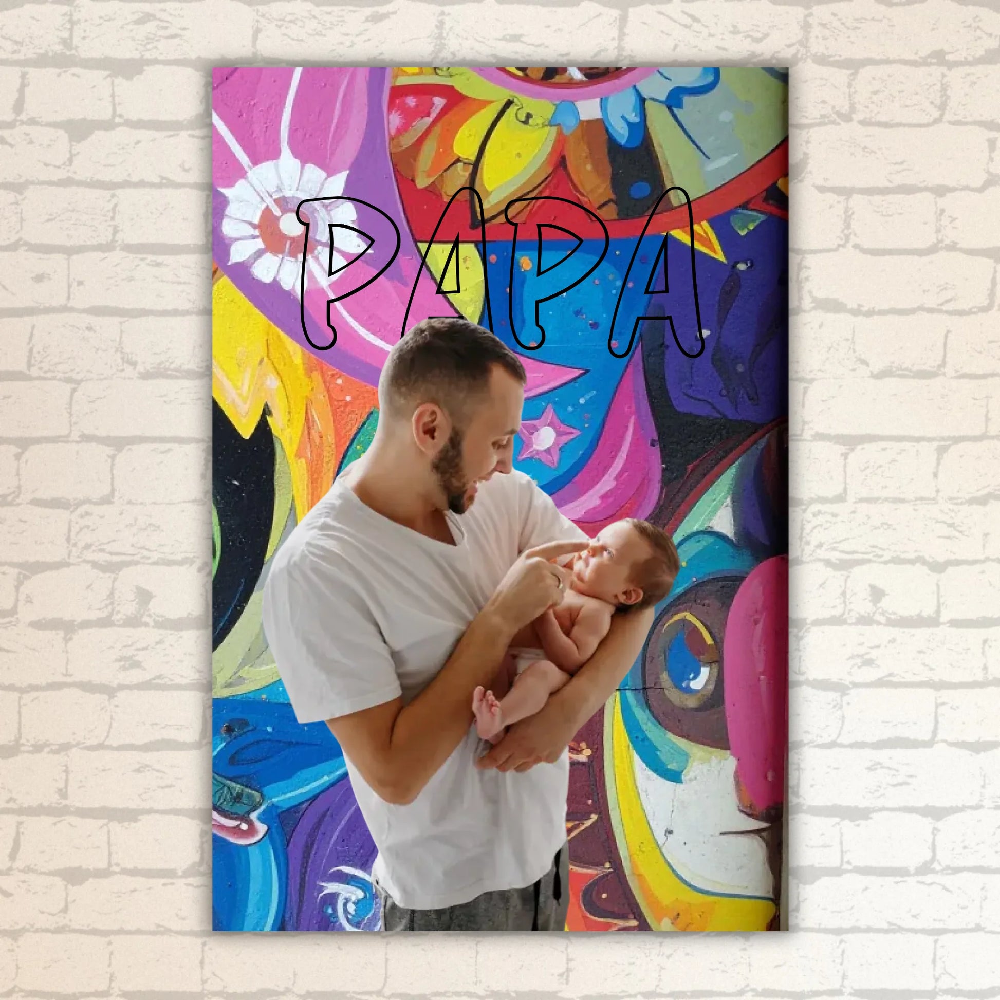 Personalisiertes Papa/Dad Poster mit Foto – Geschenk für Papa zum Vatertag | Personalize Palace