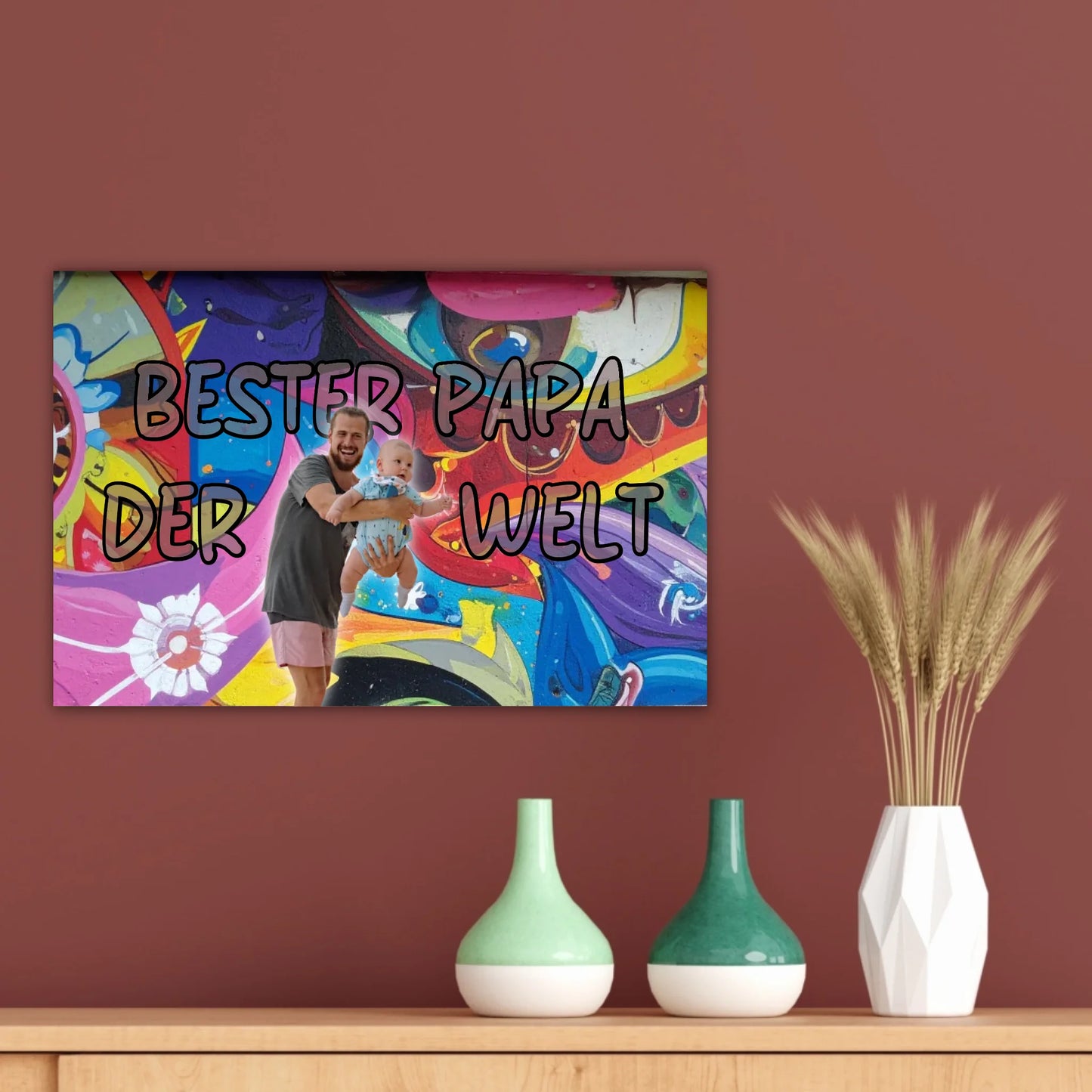 Personalisiertes Papa/Dad Poster mit Foto – Geschenk für Papa zum Vatertag | Personalize Palace