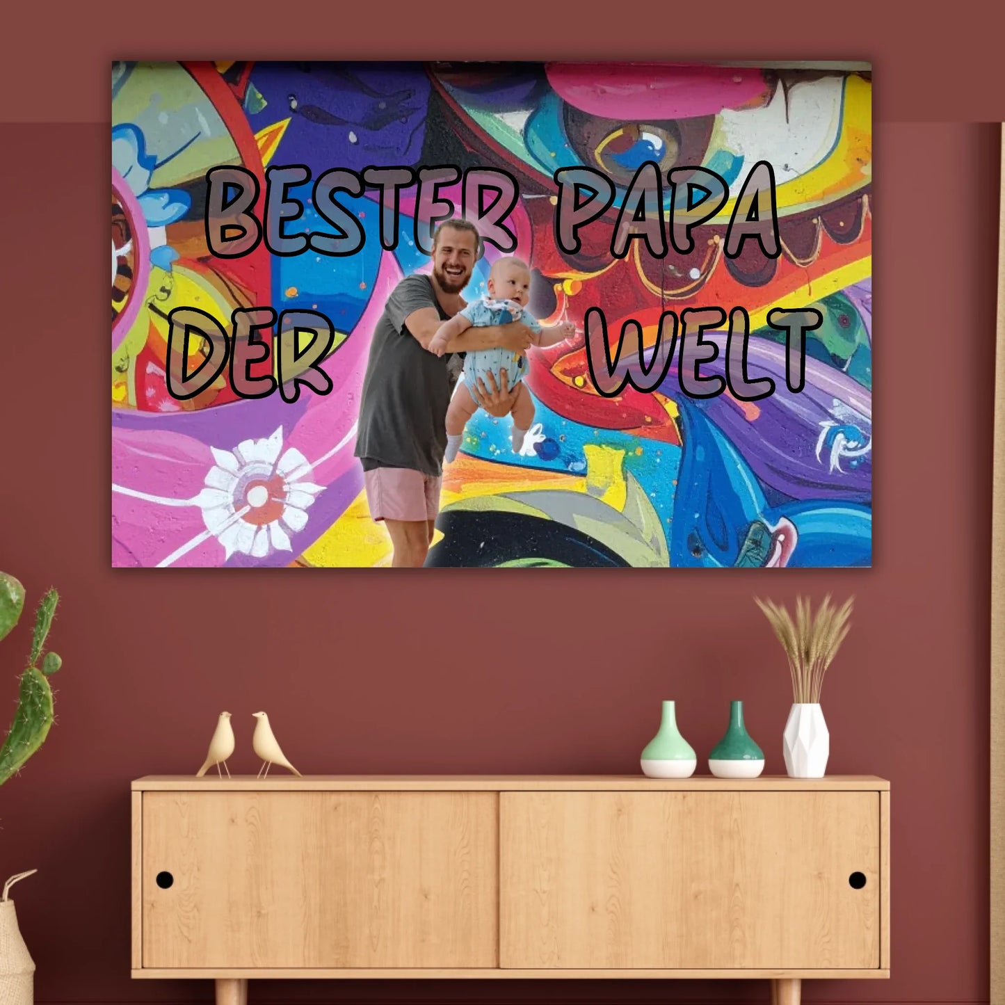 Personalisiertes Papa/Dad Poster mit Foto – Geschenk für Papa zum Vatertag | Personalize Palace