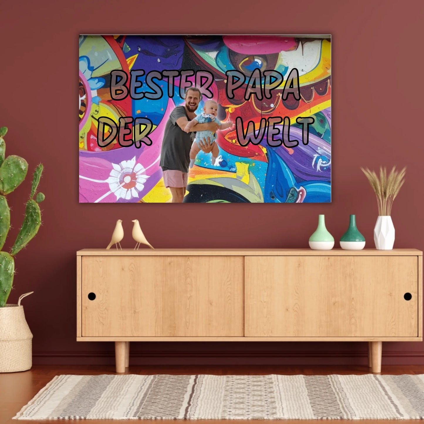 Personalisiertes Papa/Dad Poster mit Foto – Geschenk für Papa zum Vatertag | Personalize Palace