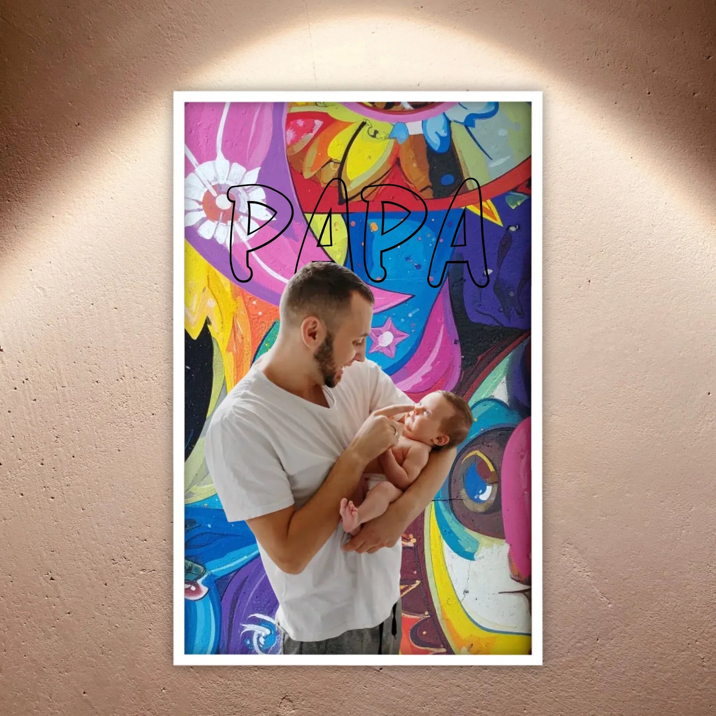 Personalisiertes Geschenk für Papa – Love Poster mit Text & Foto | Personalize Palace