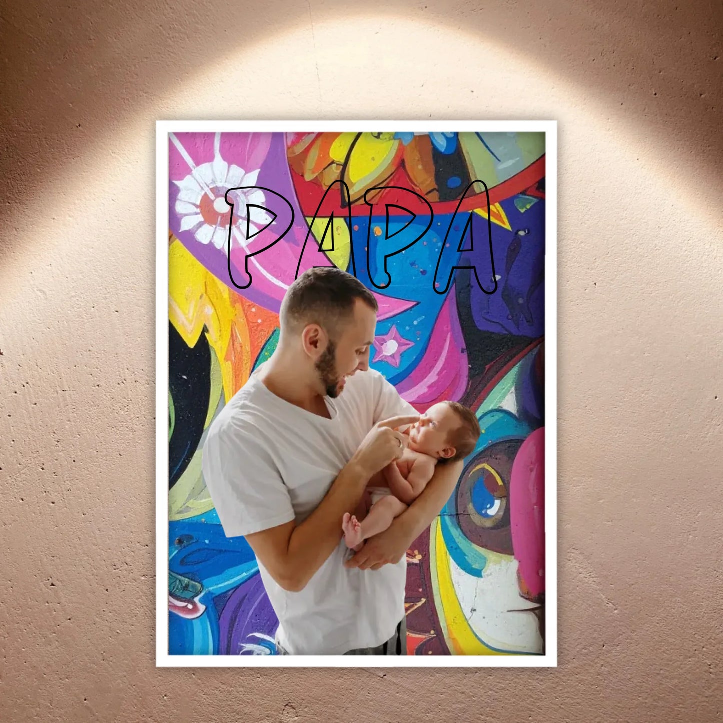 Personalisiertes Geschenk für Papa – Love Poster mit Text & Foto | Personalize Palace