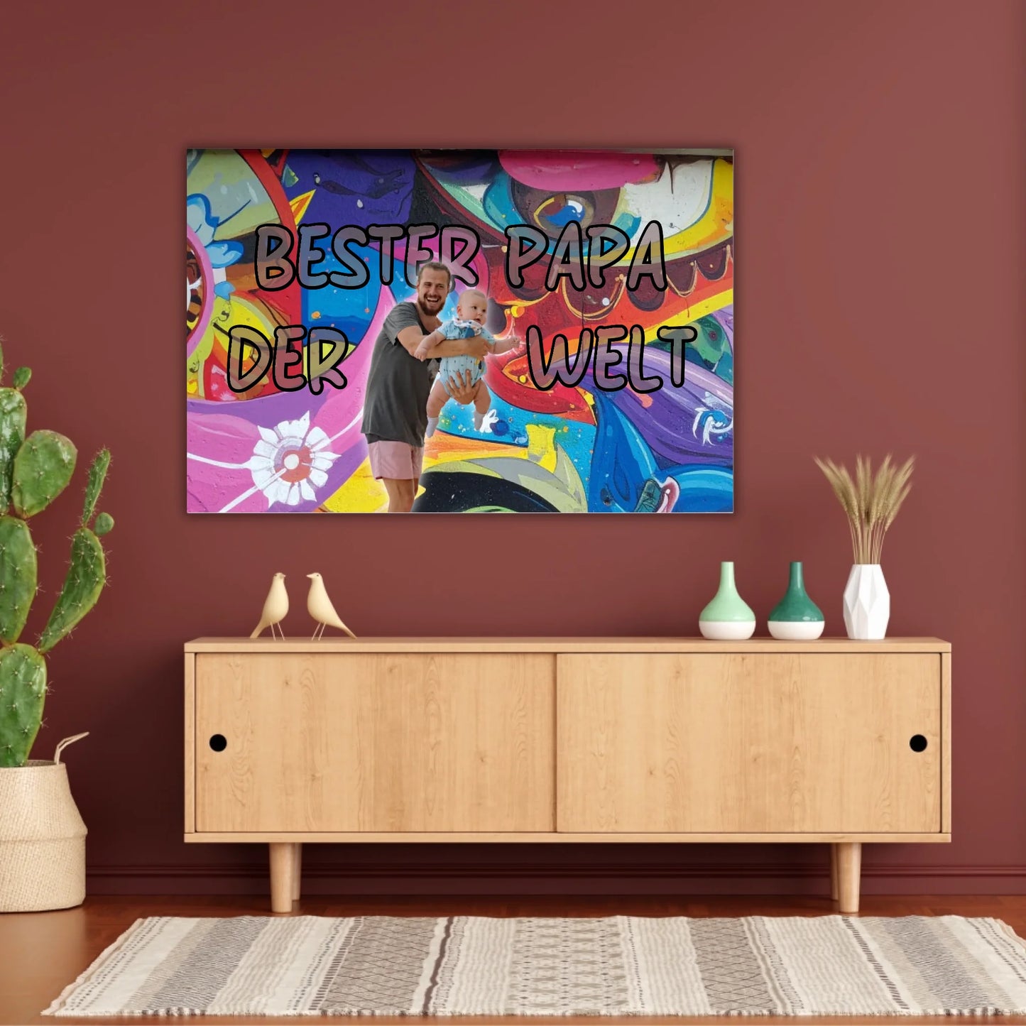 Personalisiertes Geschenk für Papa – Love Poster mit Text & Foto