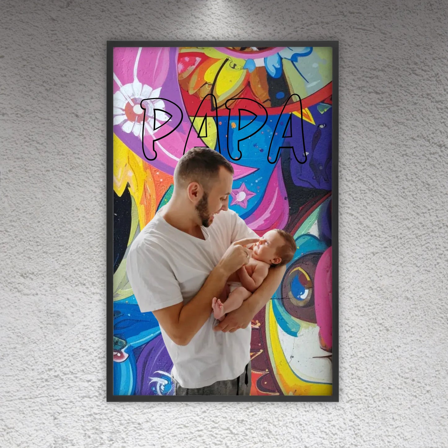 Personalisiertes Geschenk für Papa – Love Poster mit Text & Foto | Personalize Palace