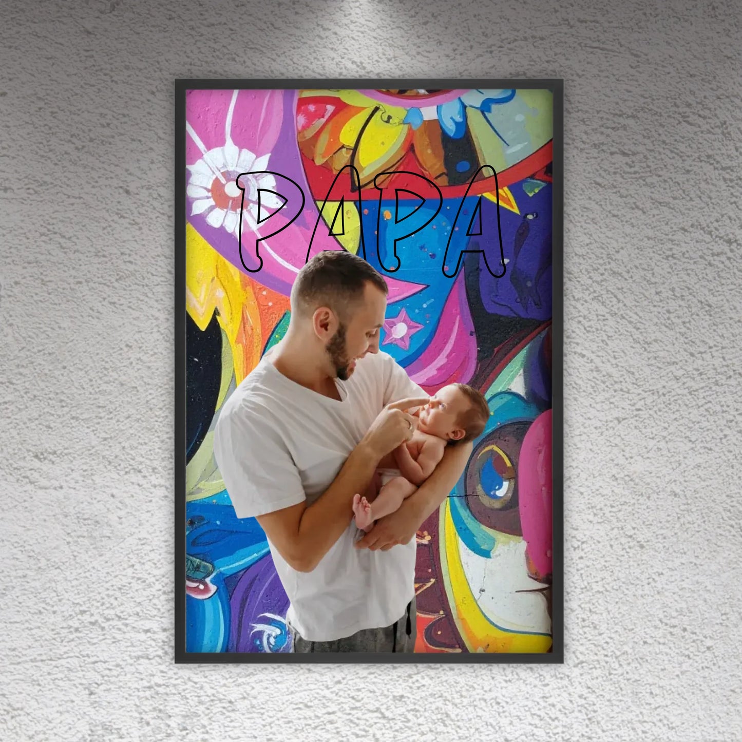 Personalisiertes Geschenk für Papa – Love Poster mit Text & Foto | Personalize Palace
