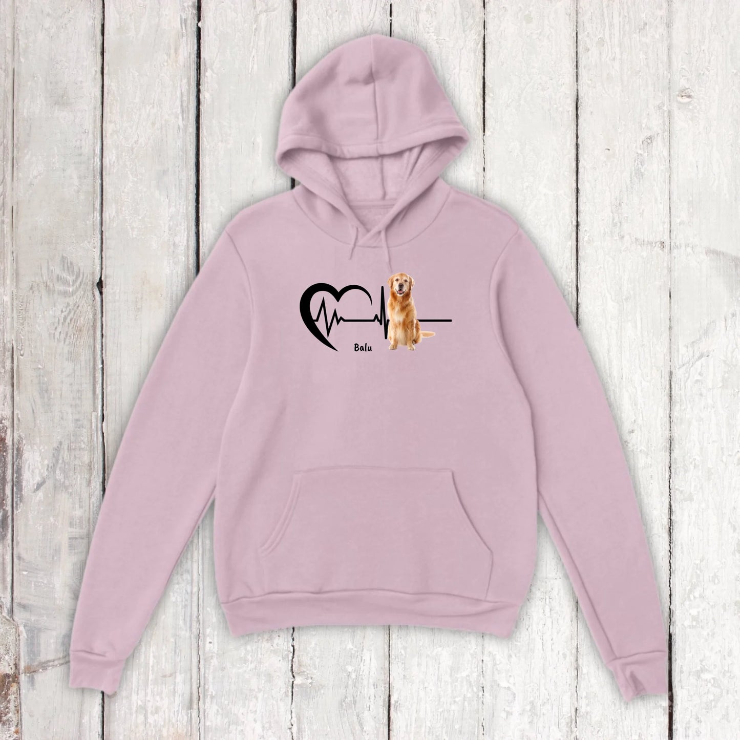 Heartbeat with photo - Personalized T-shirt 