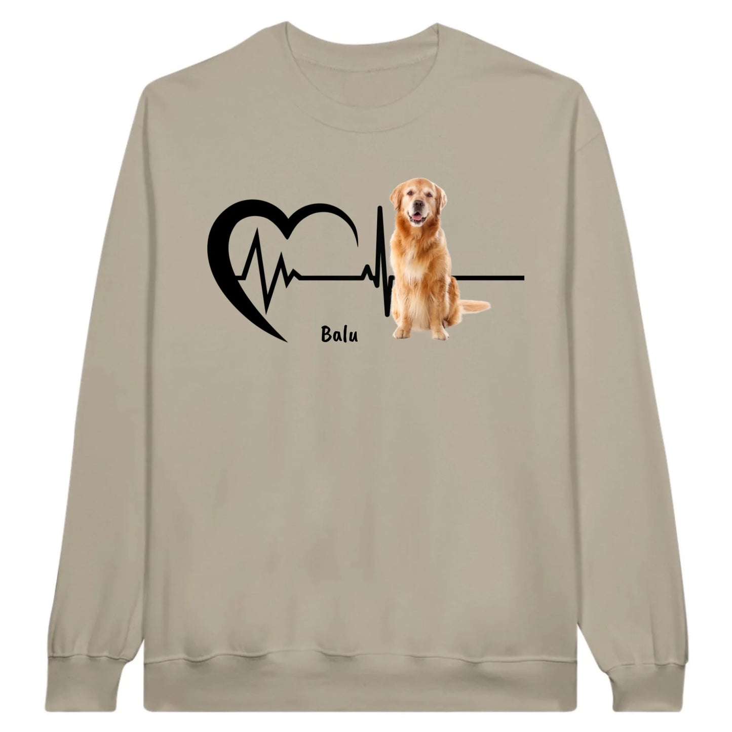 Heartbeat with photo - Personalized T-shirt 