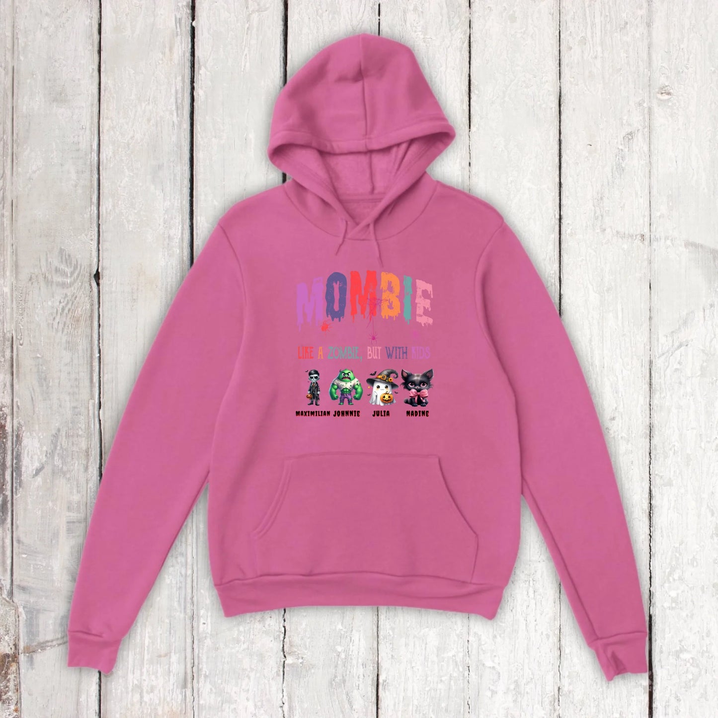 Mombie, halb Mom, halb Zombie - Individuelles Hoodie Halloween Design | Personalize Palace