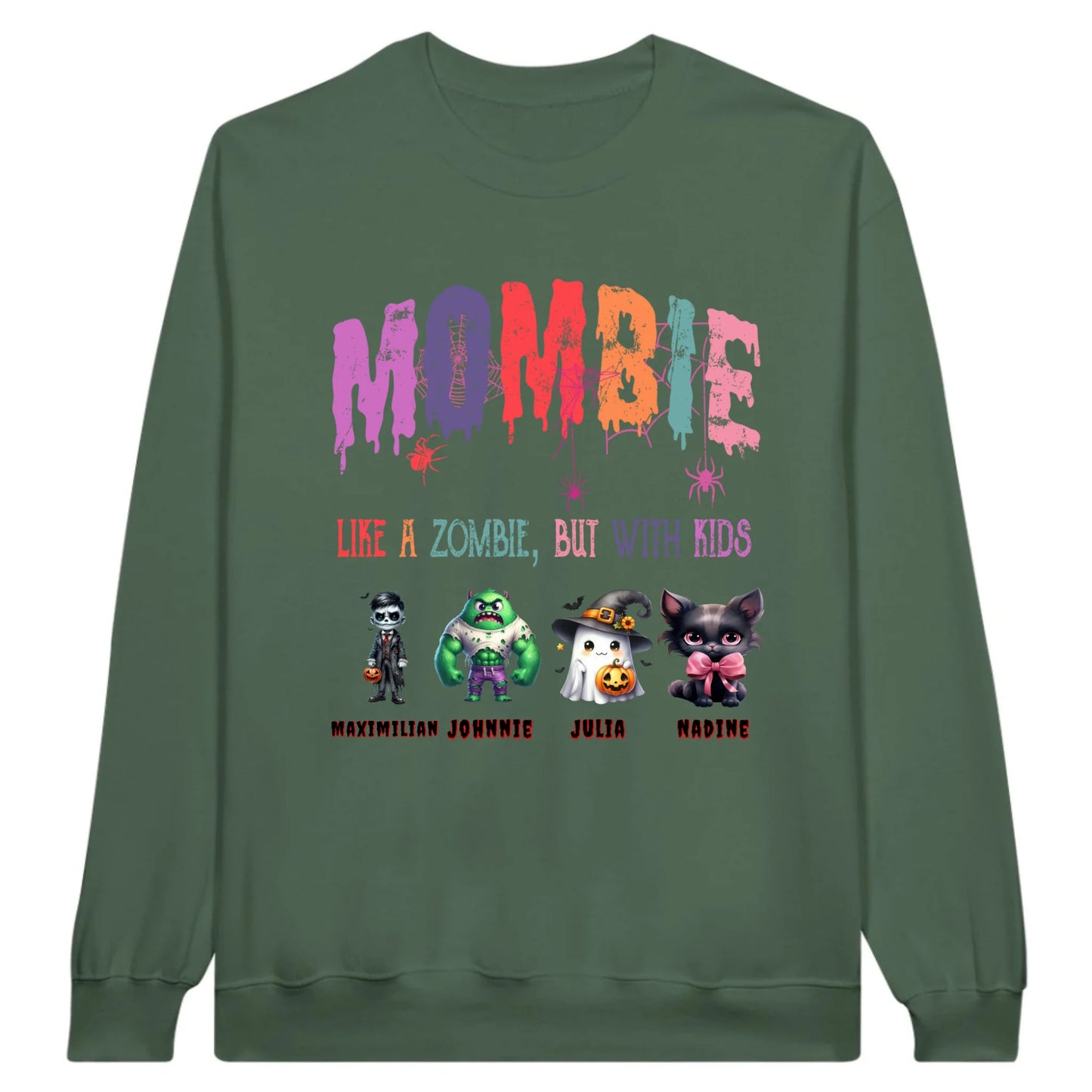Mombie, half mom, half zombie - Custom Halloween design 