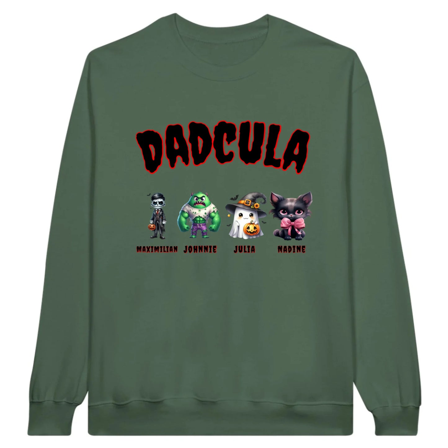 Dadcula, wie Dad, nur Cula - Individuelles Hoodie Halloween Design | Personalize Palace