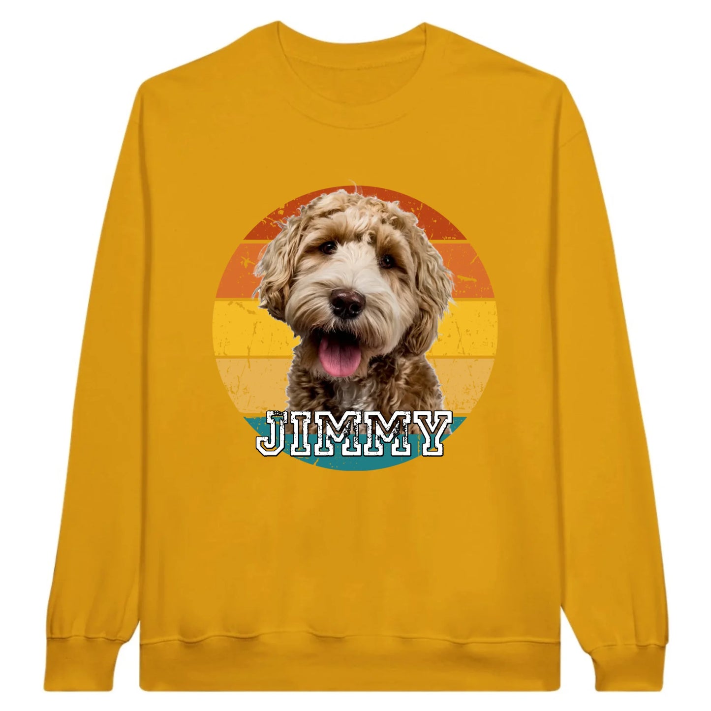 Vintage Sunset with photo - personalized hoodie or sweatshirt
