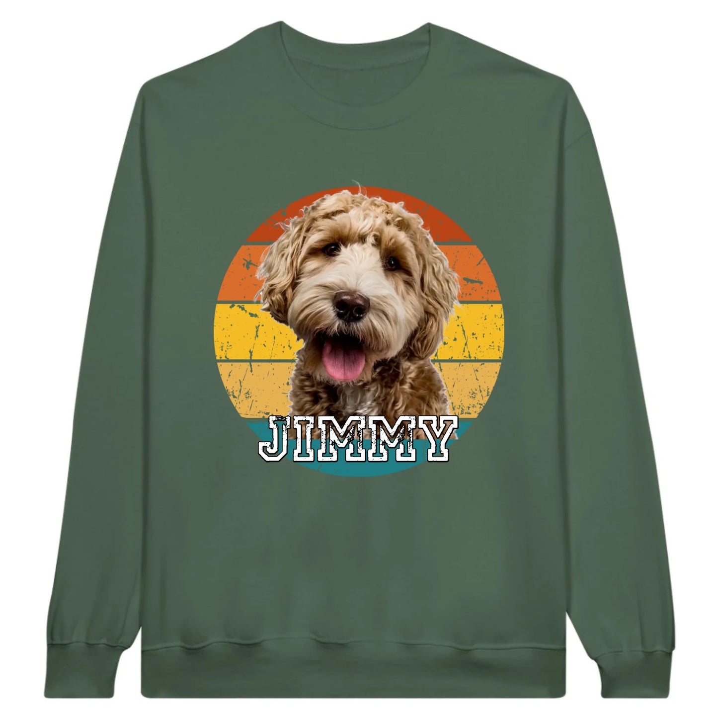 Vintage Sunset with photo - personalized hoodie or sweatshirt