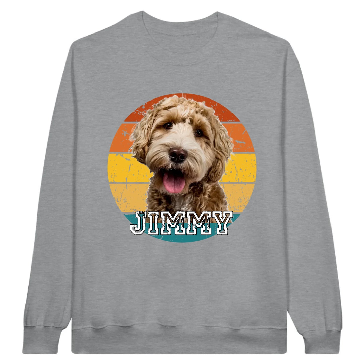 Vintage Sunset with photo - personalized hoodie or sweatshirt