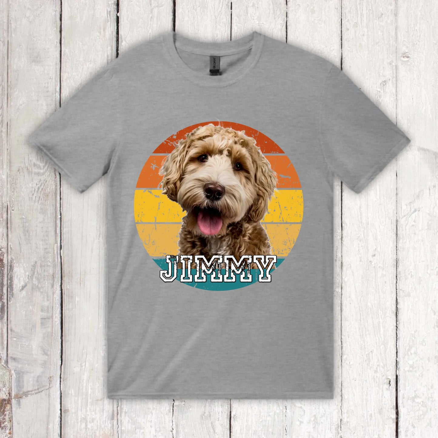 Vintage Sunset with photo - personalized hoodie or sweatshirt