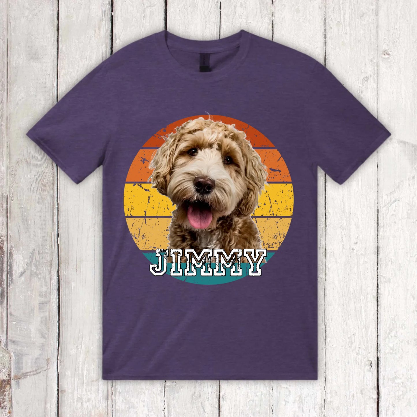 Vintage Sunset with photo - personalized hoodie or sweatshirt
