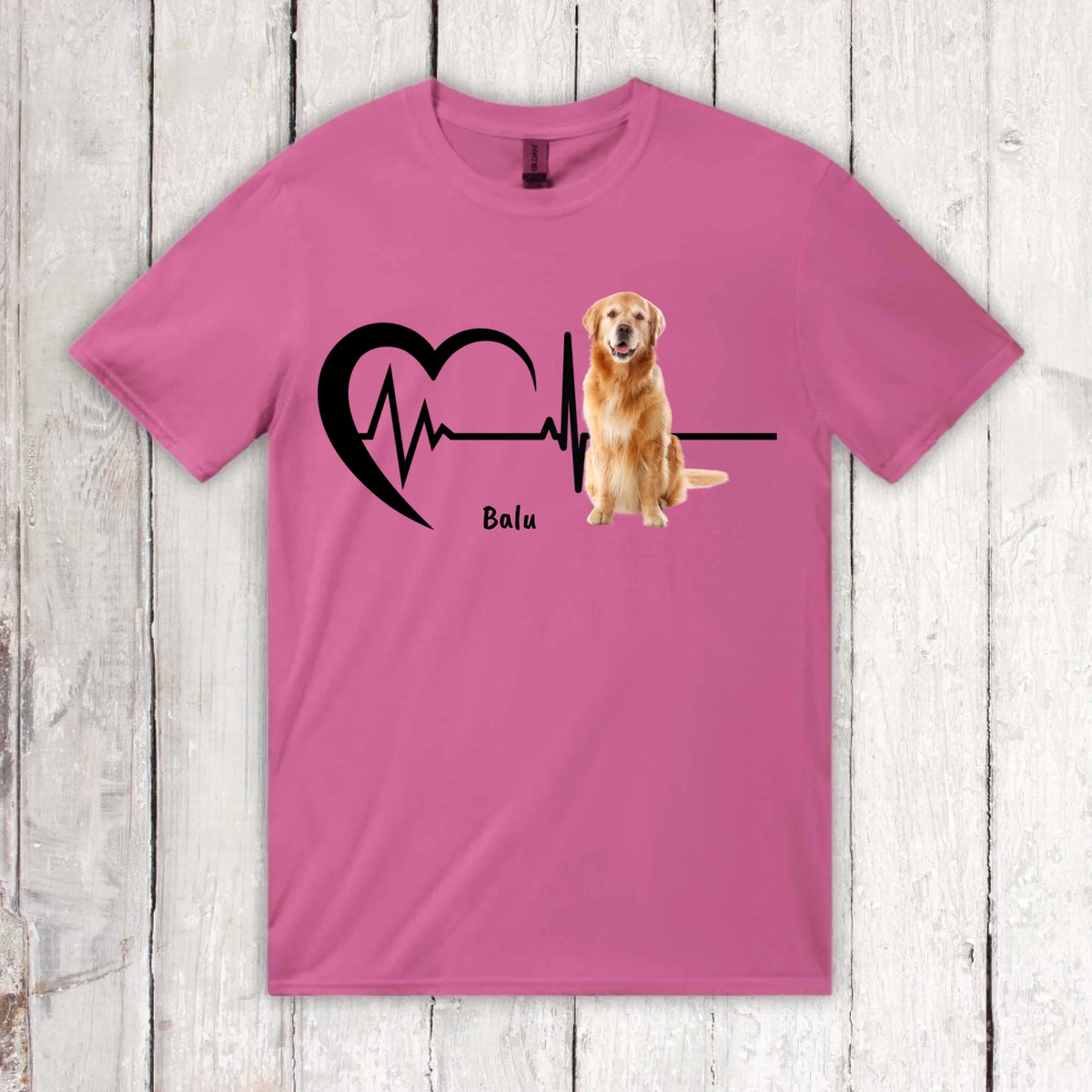 Heartbeat with photo - Personalized sweatshirt/sweater or hoodie