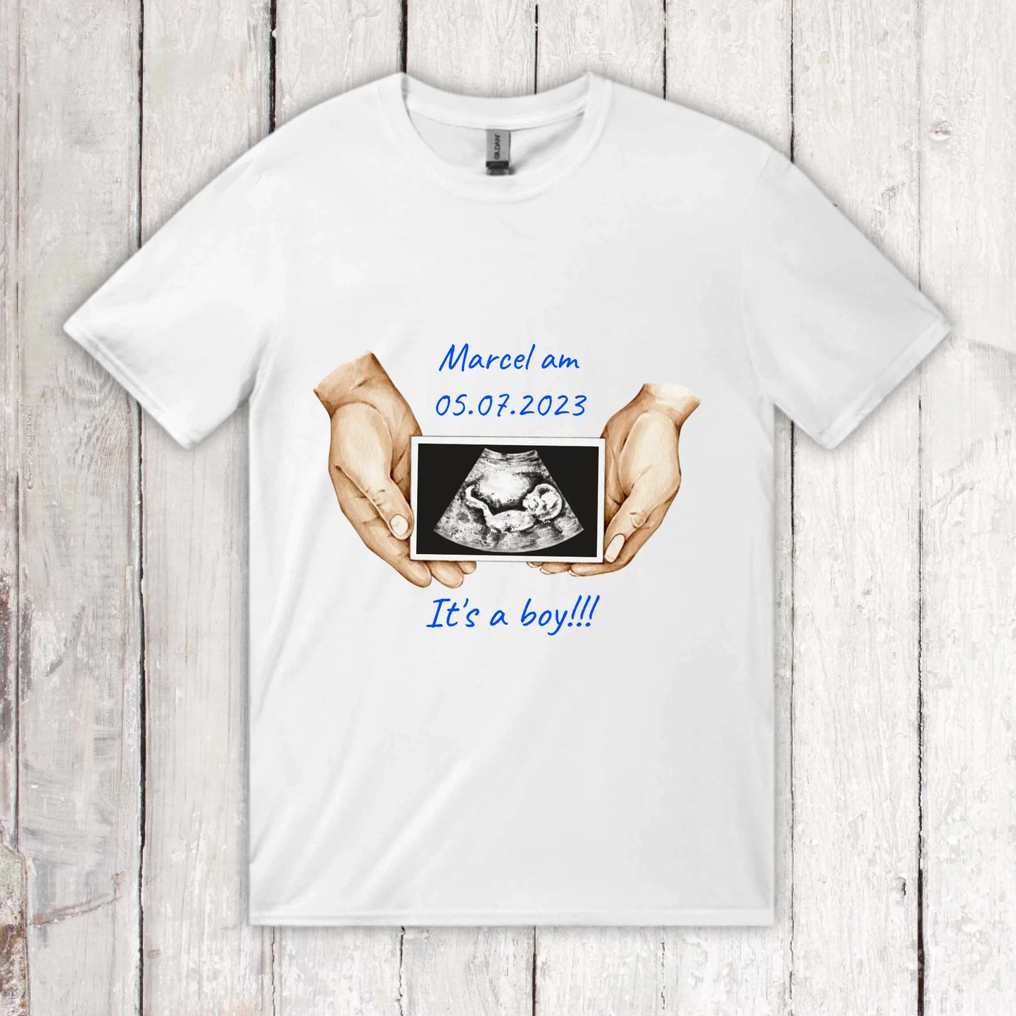 It's a boy or It's a girl - Individuelles T-Shirt | Personalize Palace