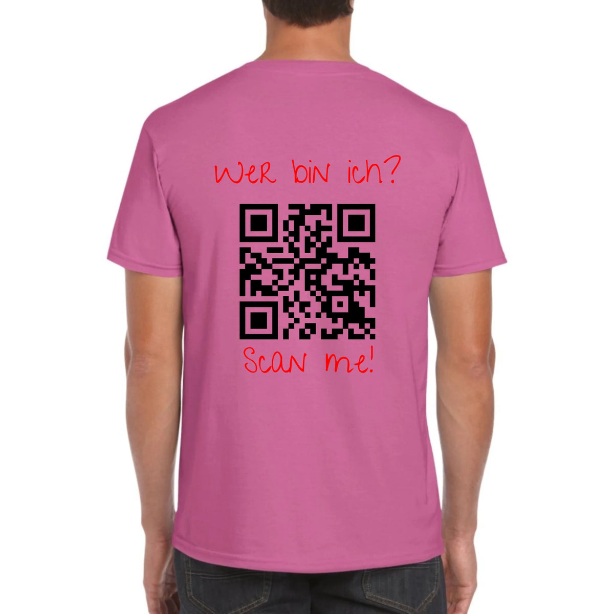 dein QR-Code | Strichcode mit Text - individuelles Code T-Shirt | Personalize Palace