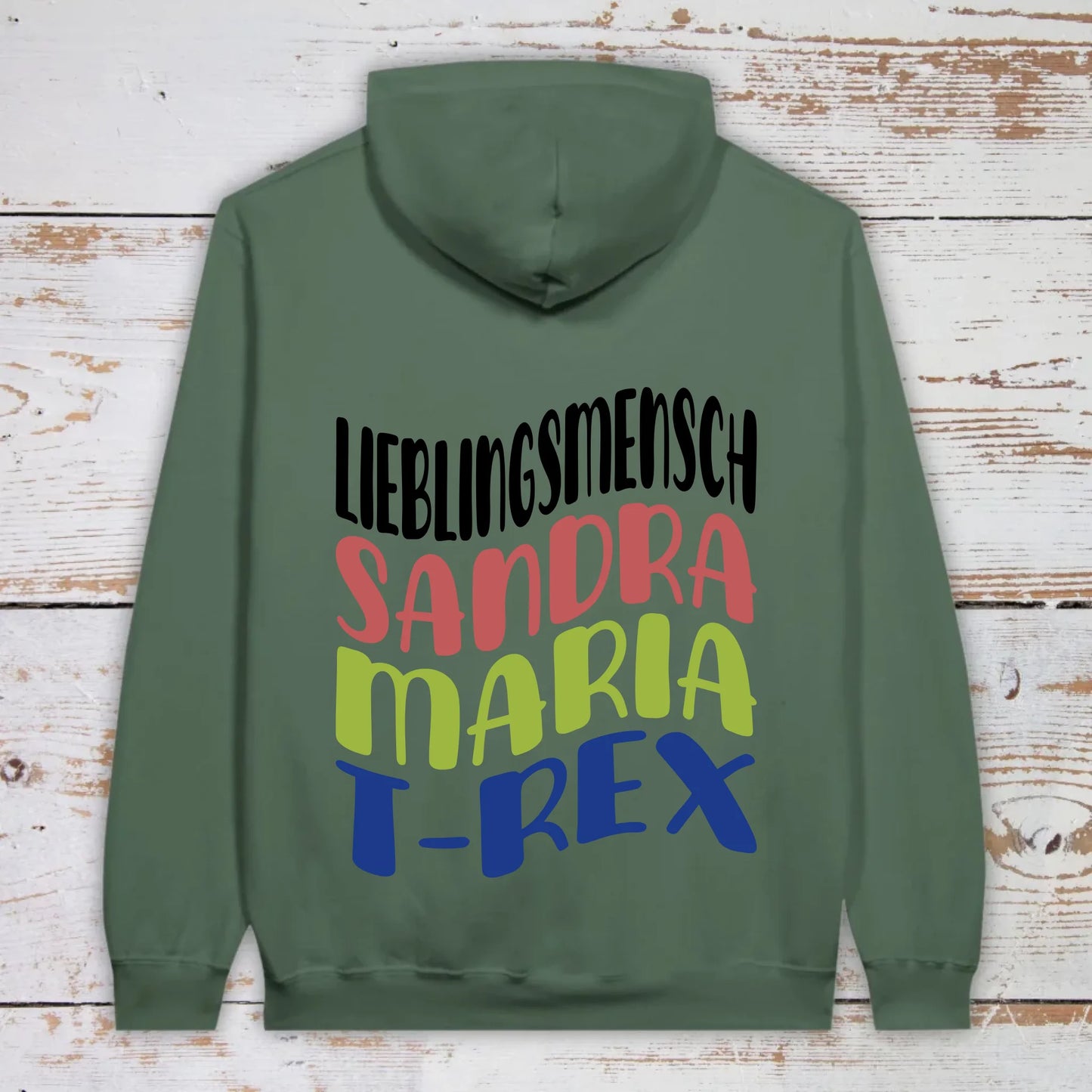 Lieblingsmensch mit Warp Text - individueller Hoodie | Personalize Palace