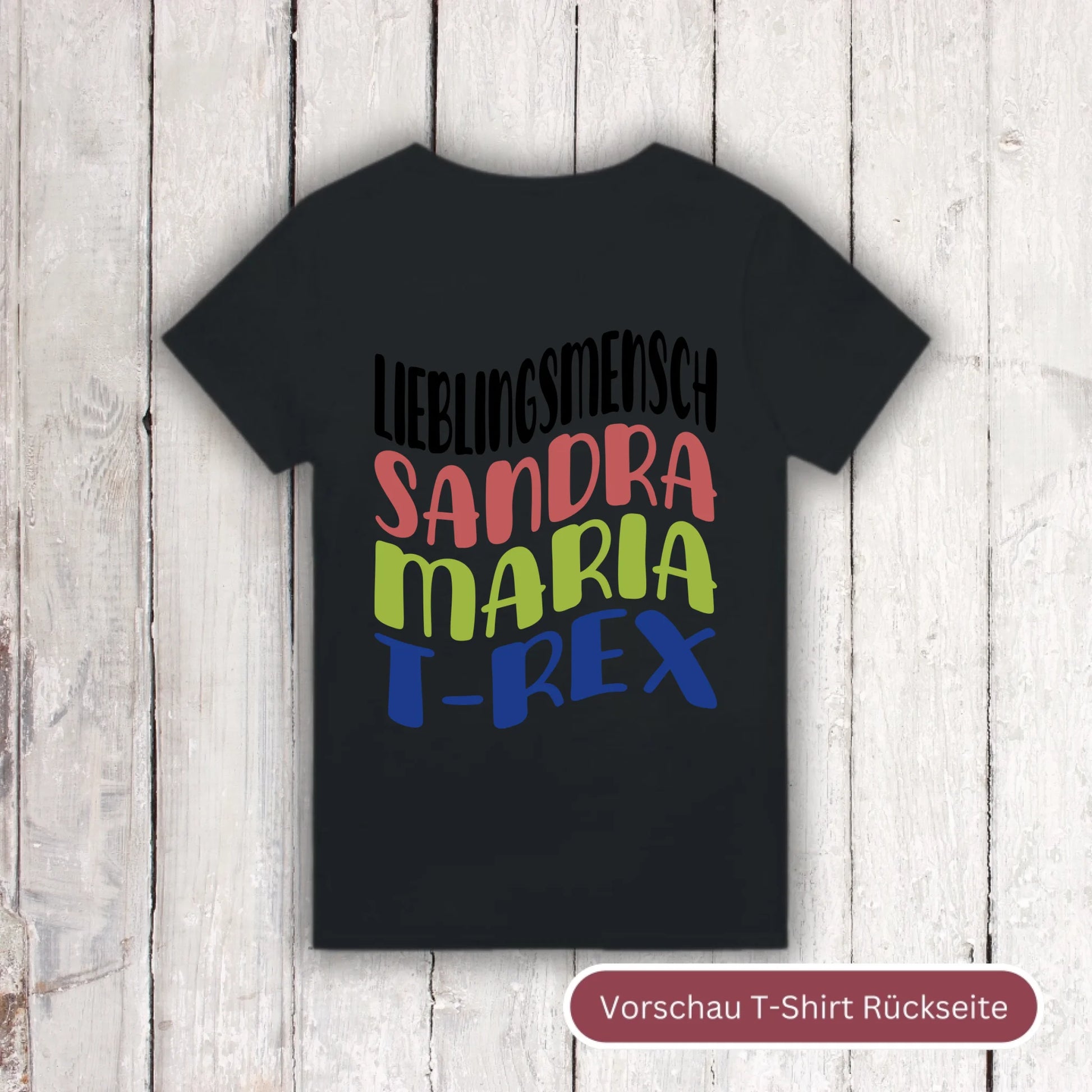 Lieblingsmensch mit Warp Text - individuelles T-Shirt | Personalize Palace