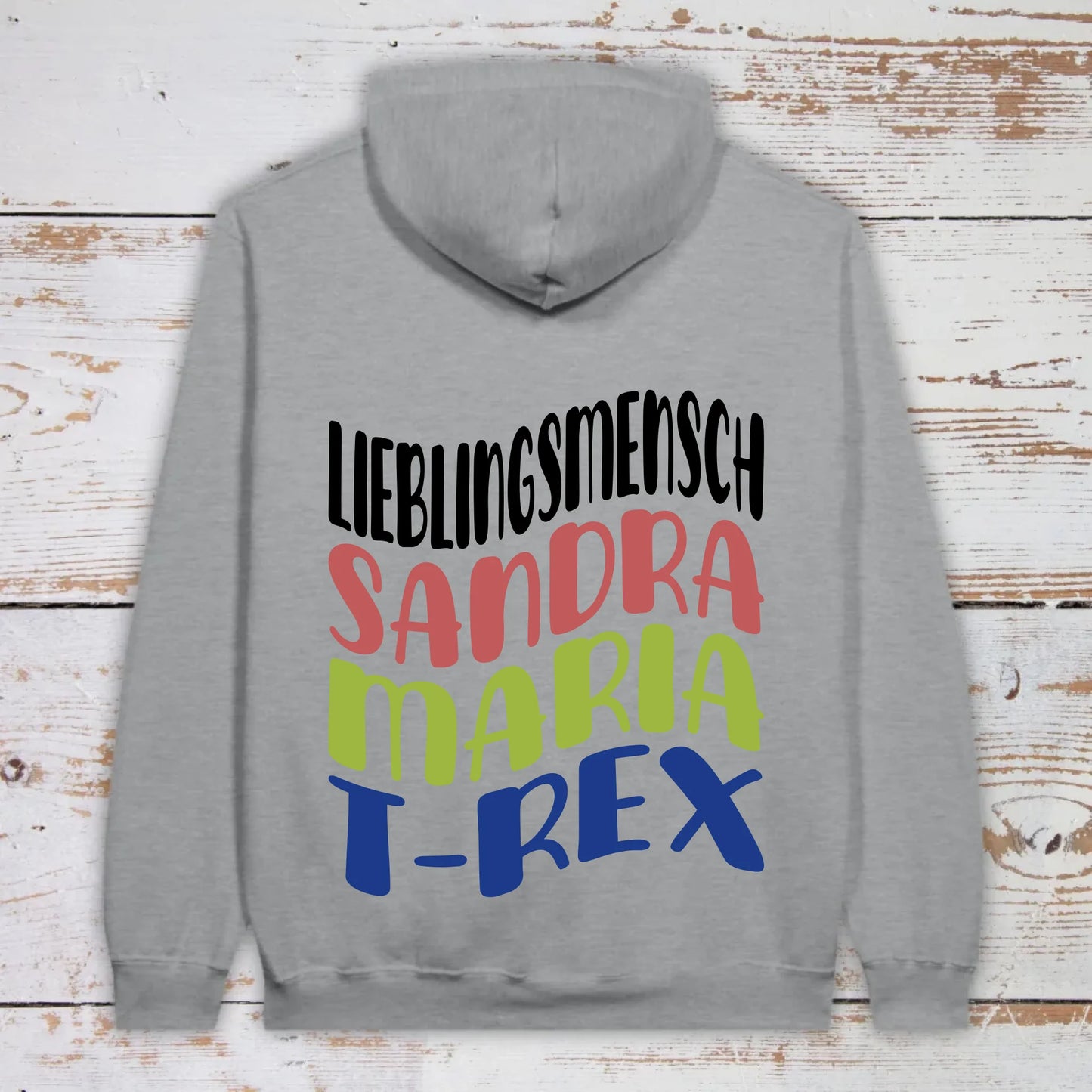 Lieblingsmensch mit Warp Text - individueller Hoodie | Personalize Palace