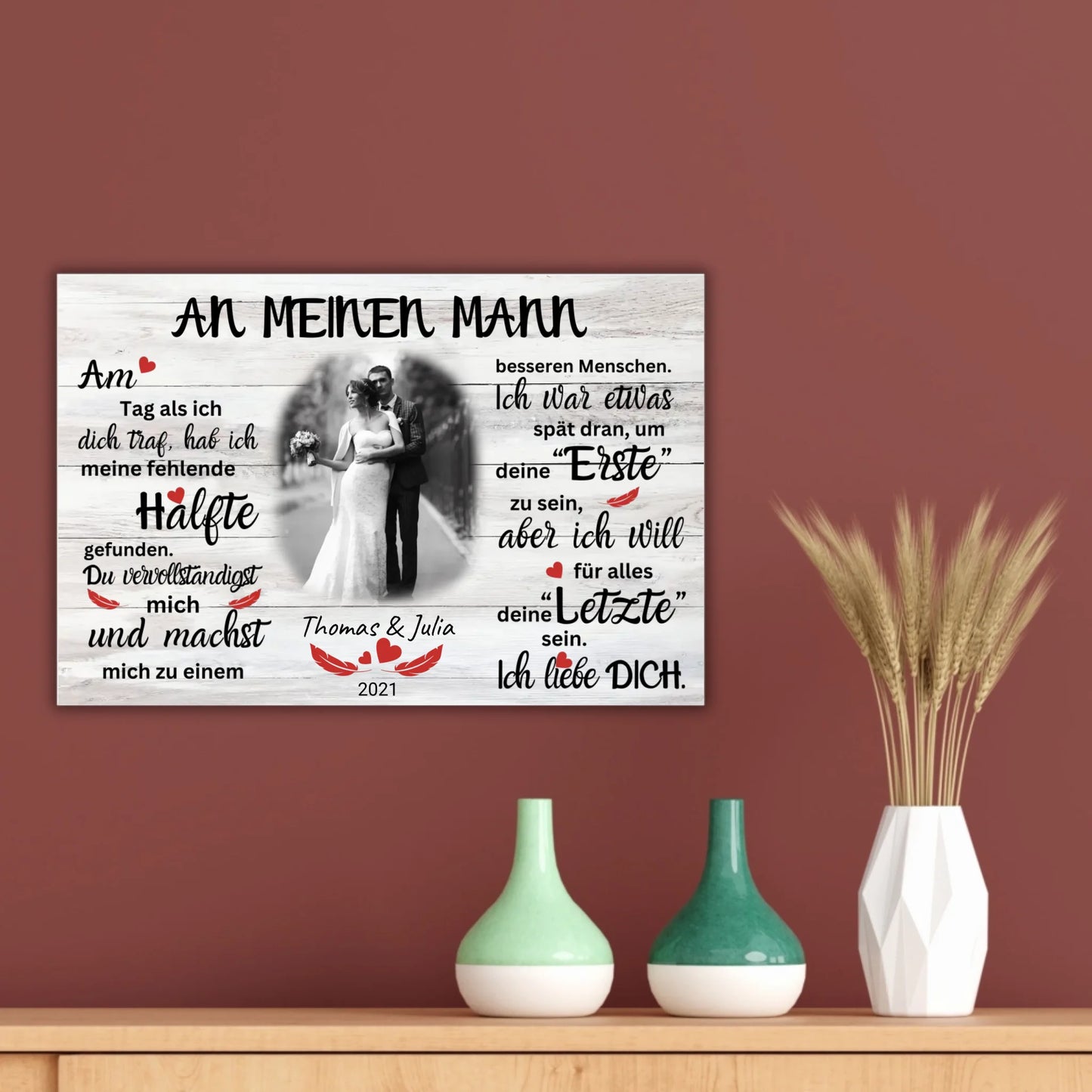 My Happy Ending (for her or him) - Couple's Canvas 