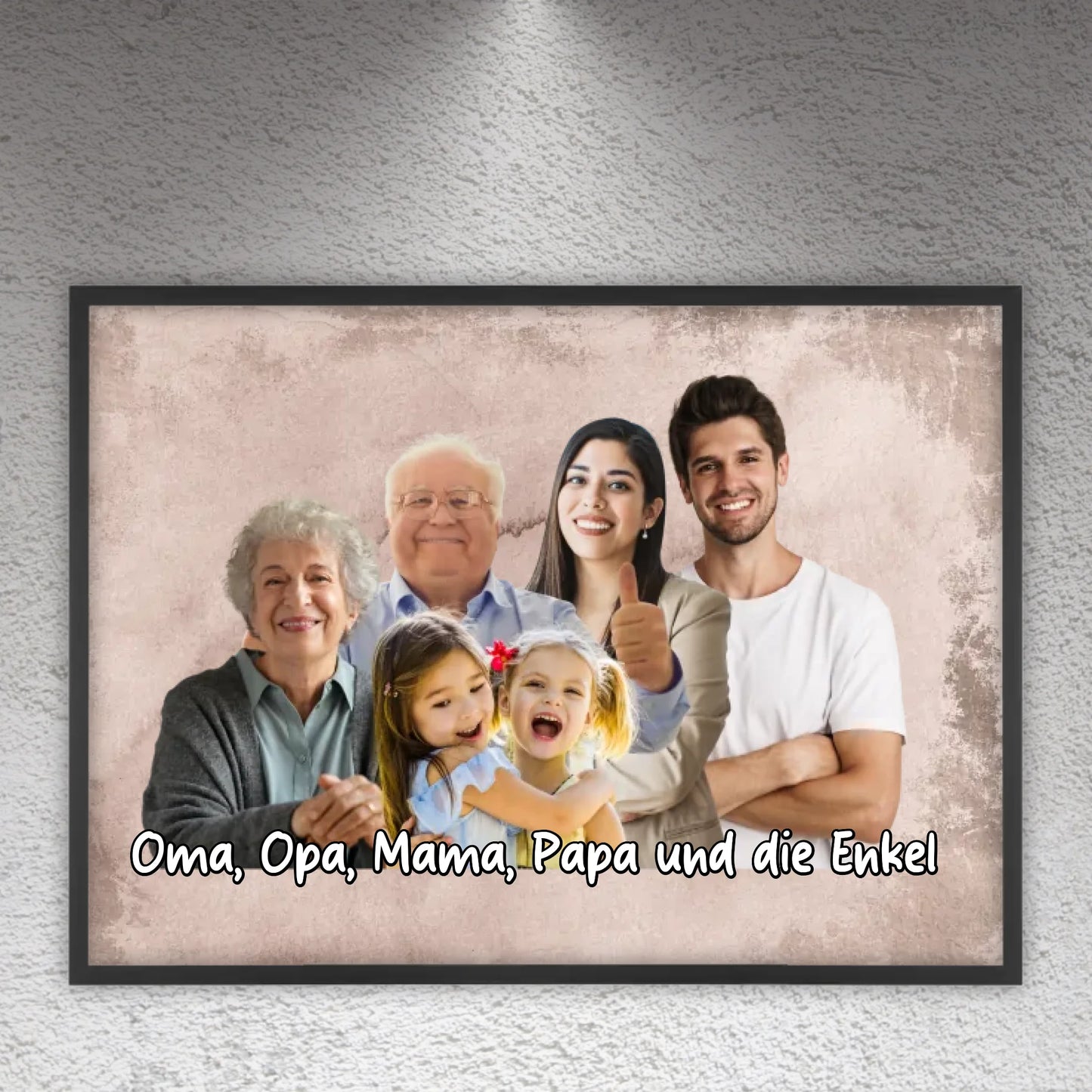 mehrere Personen vereint aus einzelnen Fotos - individuelle Leinwand | Personalize Palace
