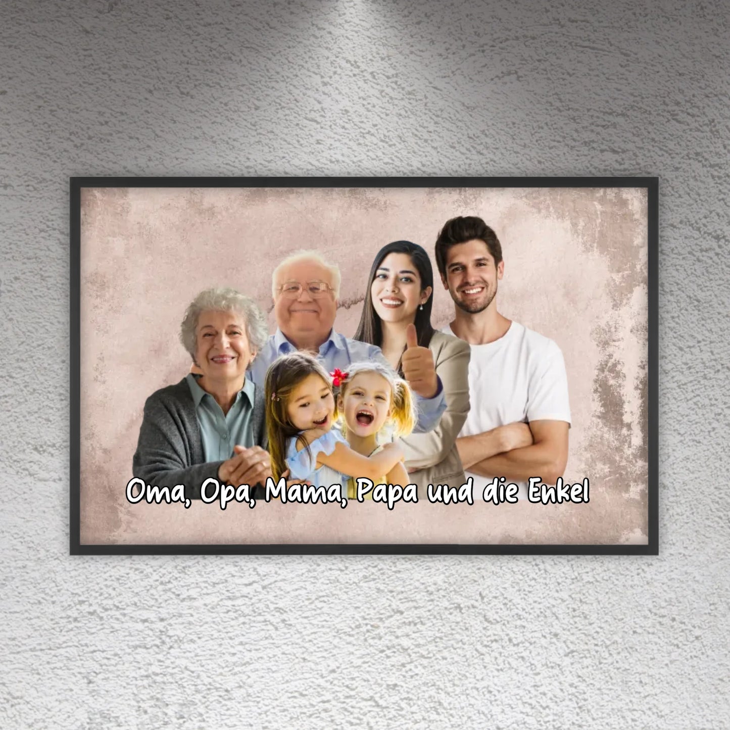 mehrere Personen vereint aus einzelnen Fotos - individuelle Leinwand | Personalize Palace