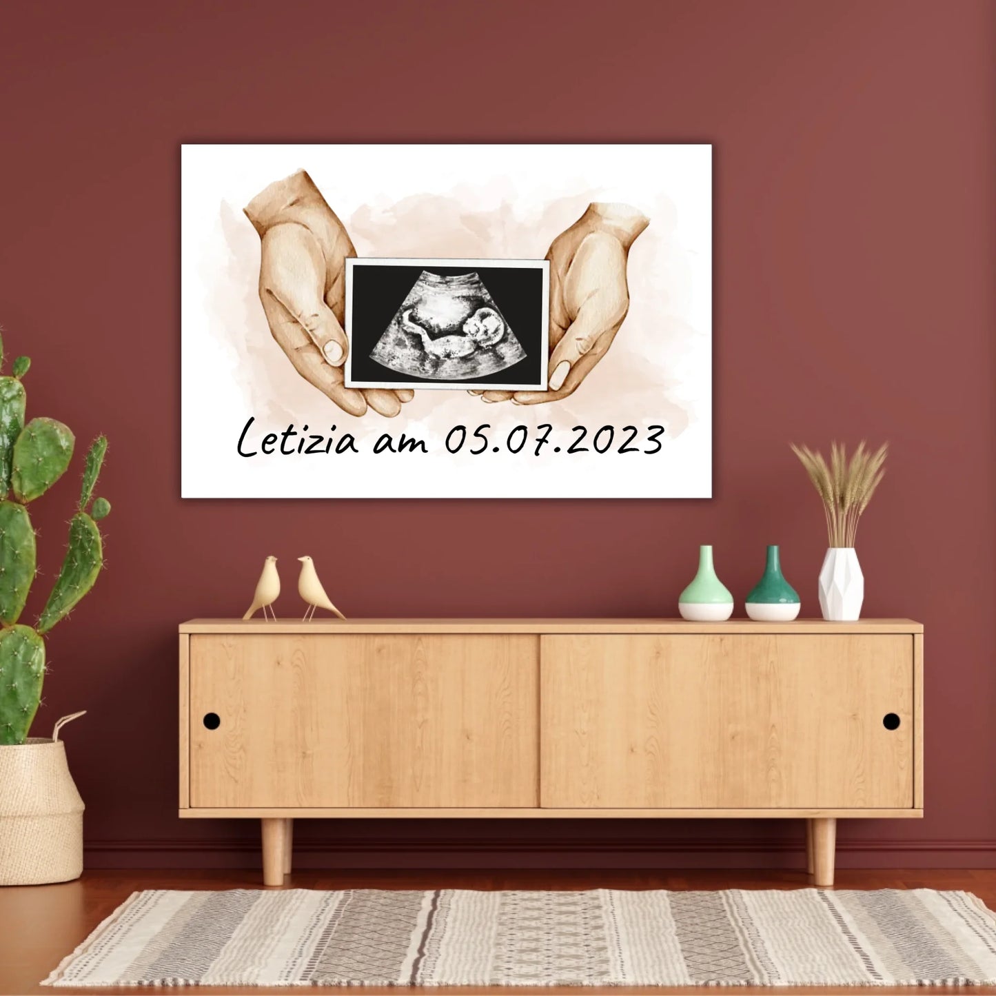 dein Foto Ultraschallbild auf Leinwand - Individuelle Leinwand | Personalize Palace