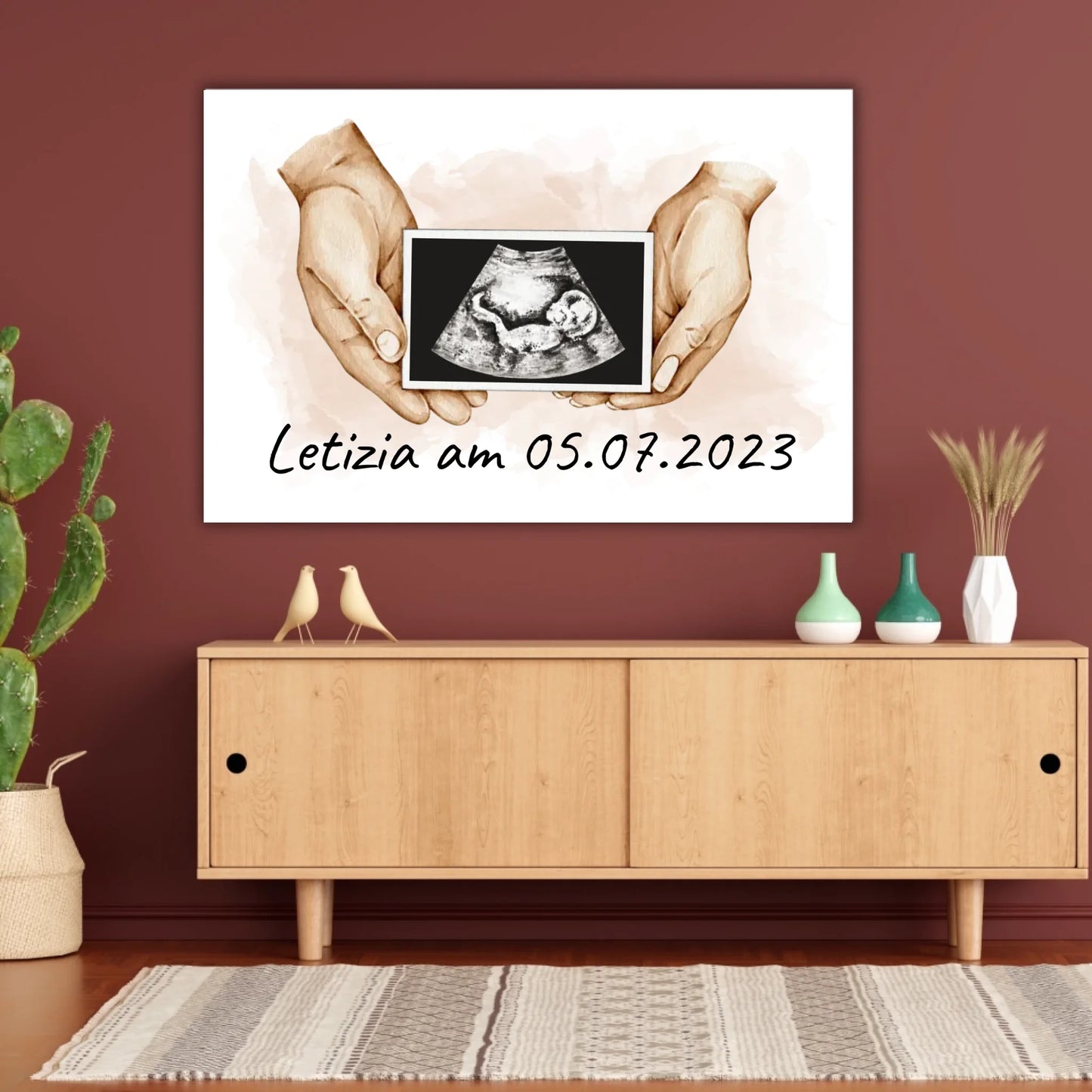 dein Foto Ultraschallbild auf Leinwand - Individuelle Leinwand | Personalize Palace