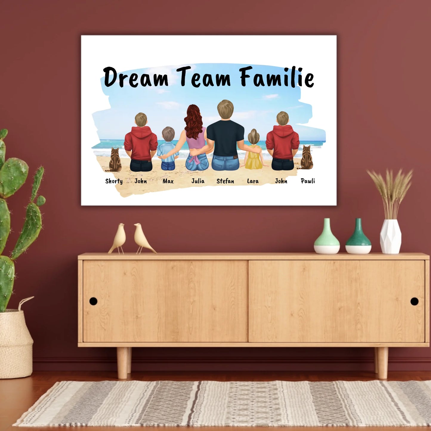 Family portrait - Individual picture with gallery frame or as a canvas