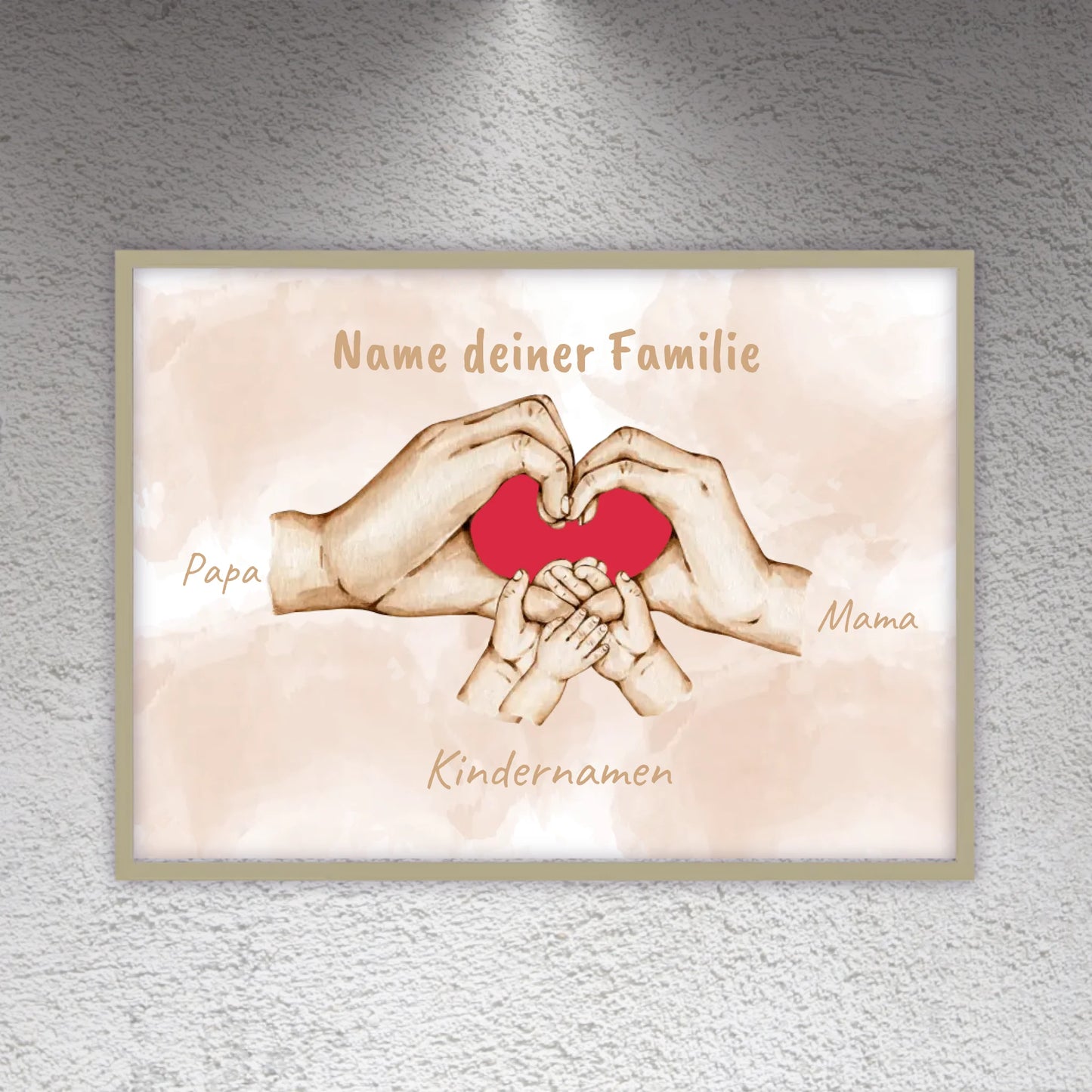 Heart Hands "Family" - Custom Canvas