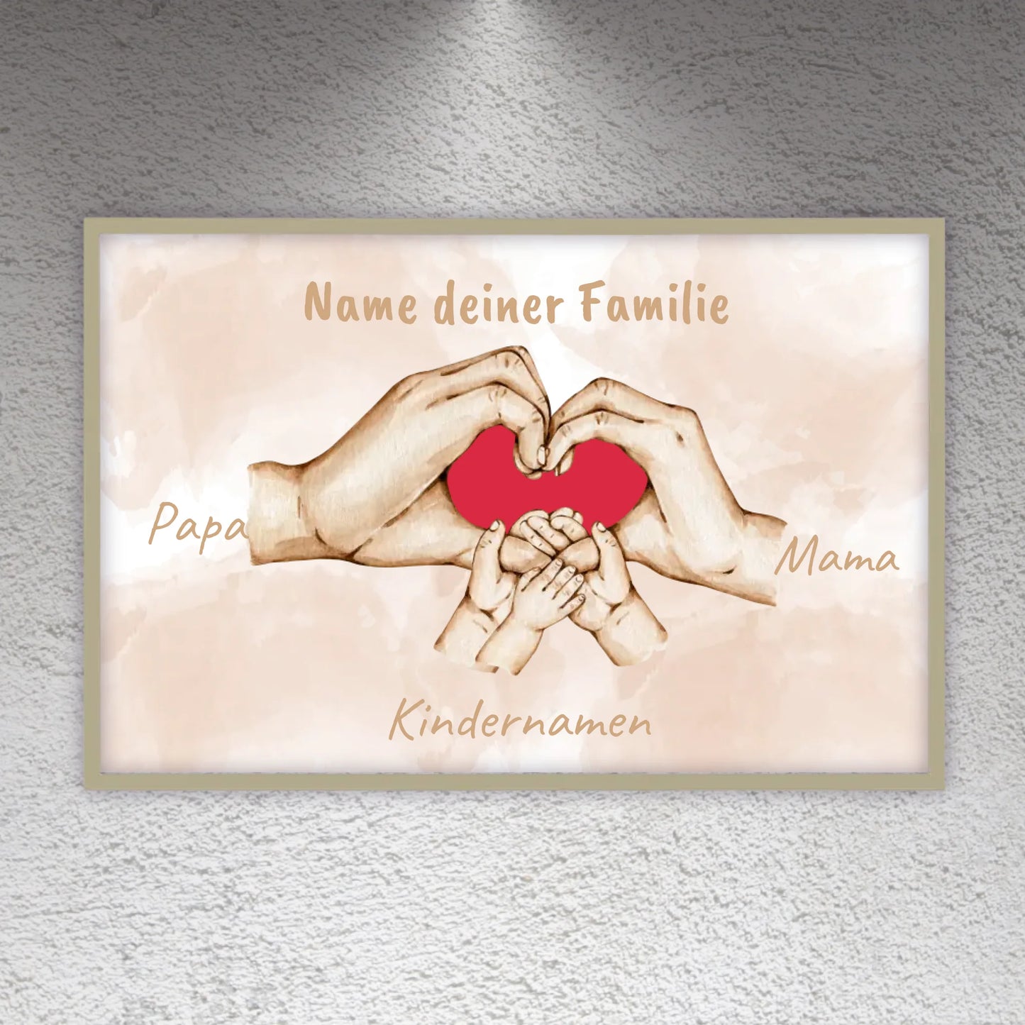 Heart Hands "Family" - Custom Canvas