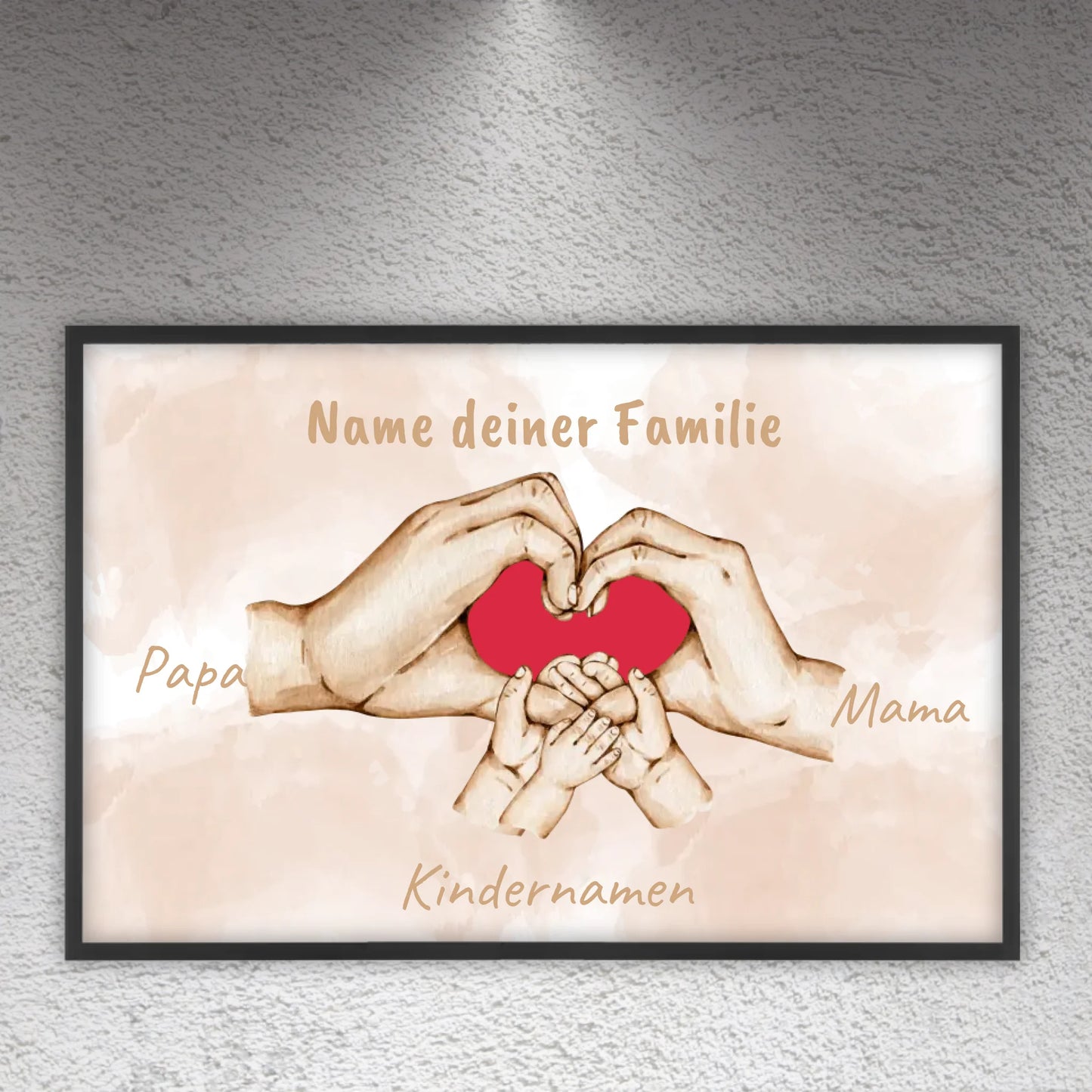 Heart Hands "Family" - Custom Canvas